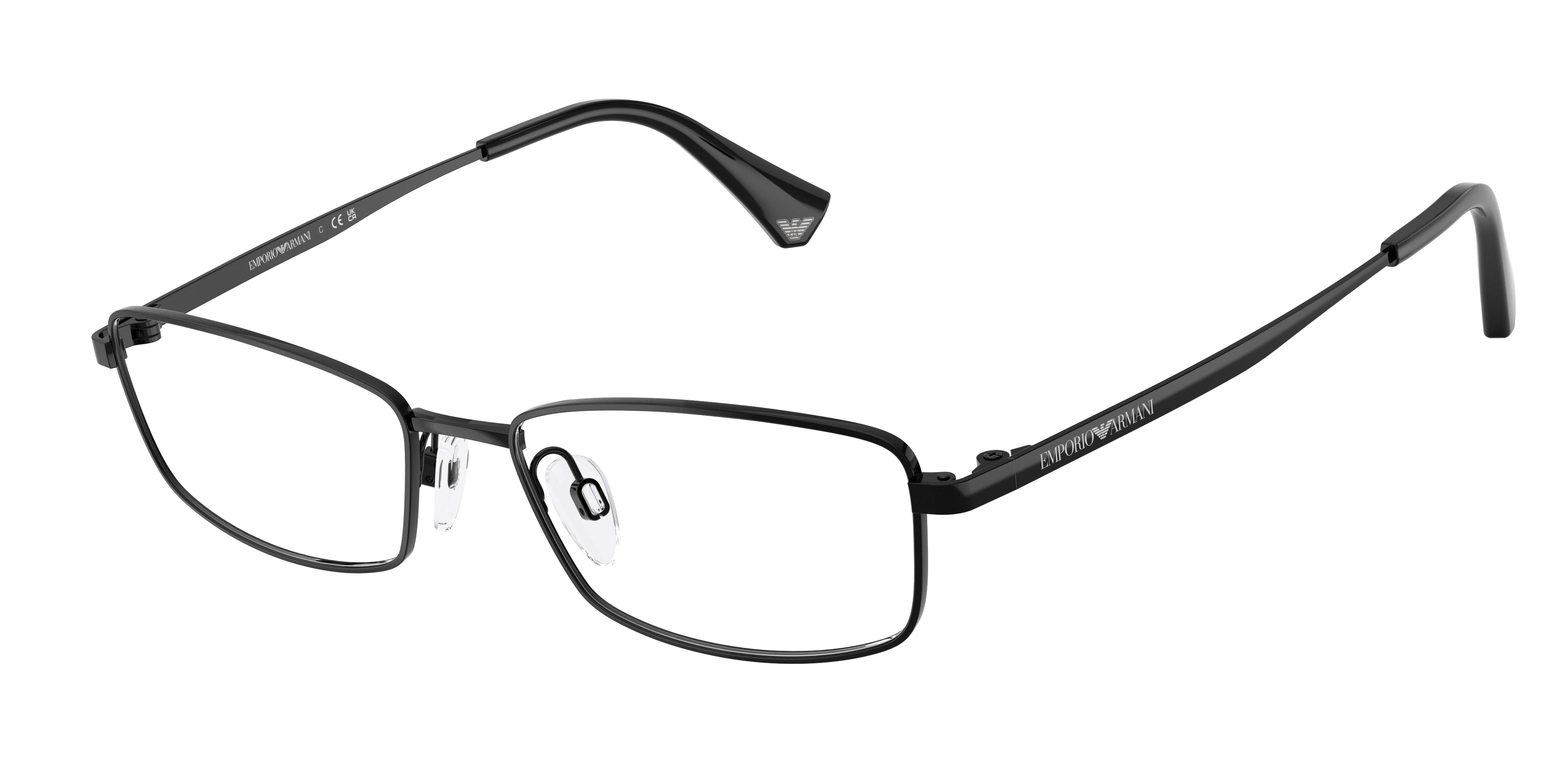 Emporio Armani EA1045TD Pillow Eyeglasses  3014-Shiny Black 54-145-17 - Color Map Black