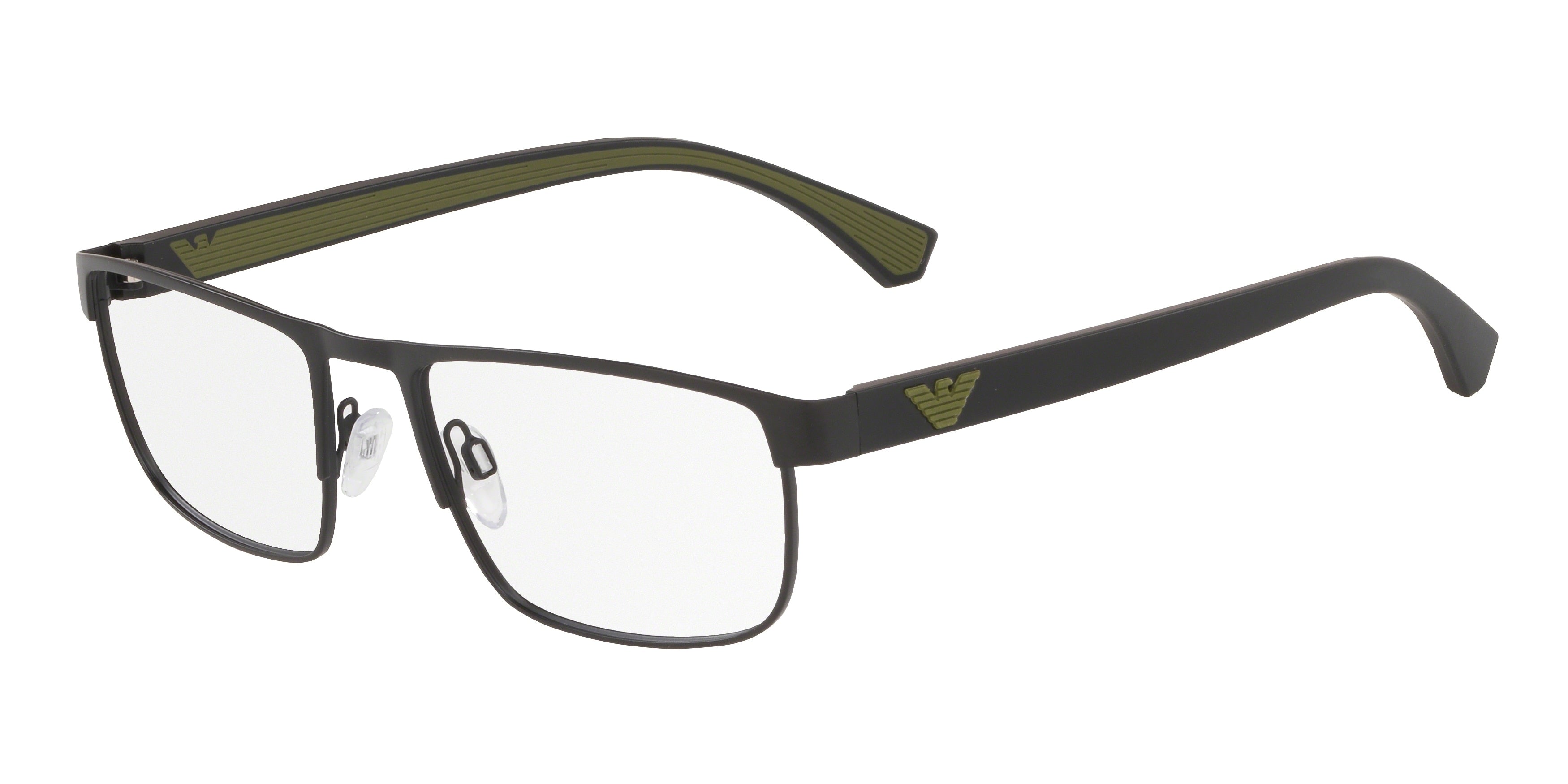 Emporio Armani EA1086 Rectangle Eyeglasses  3001-Matte Black 53-142-19 - Color Map Black