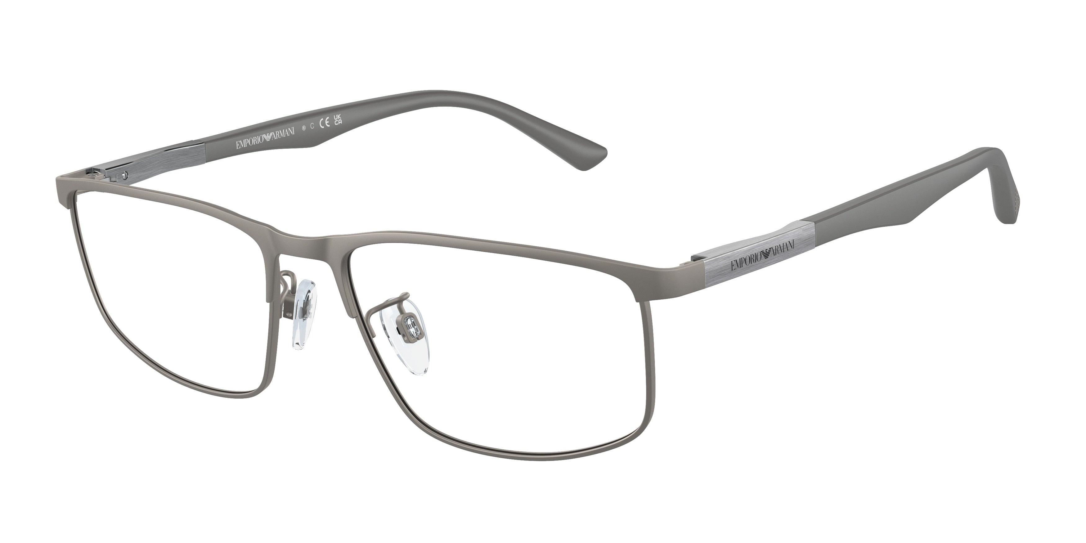 Emporio Armani EA1131 Pillow Eyeglasses  3003-Matte Gunmetal 56-145-17 - Color Map Grey