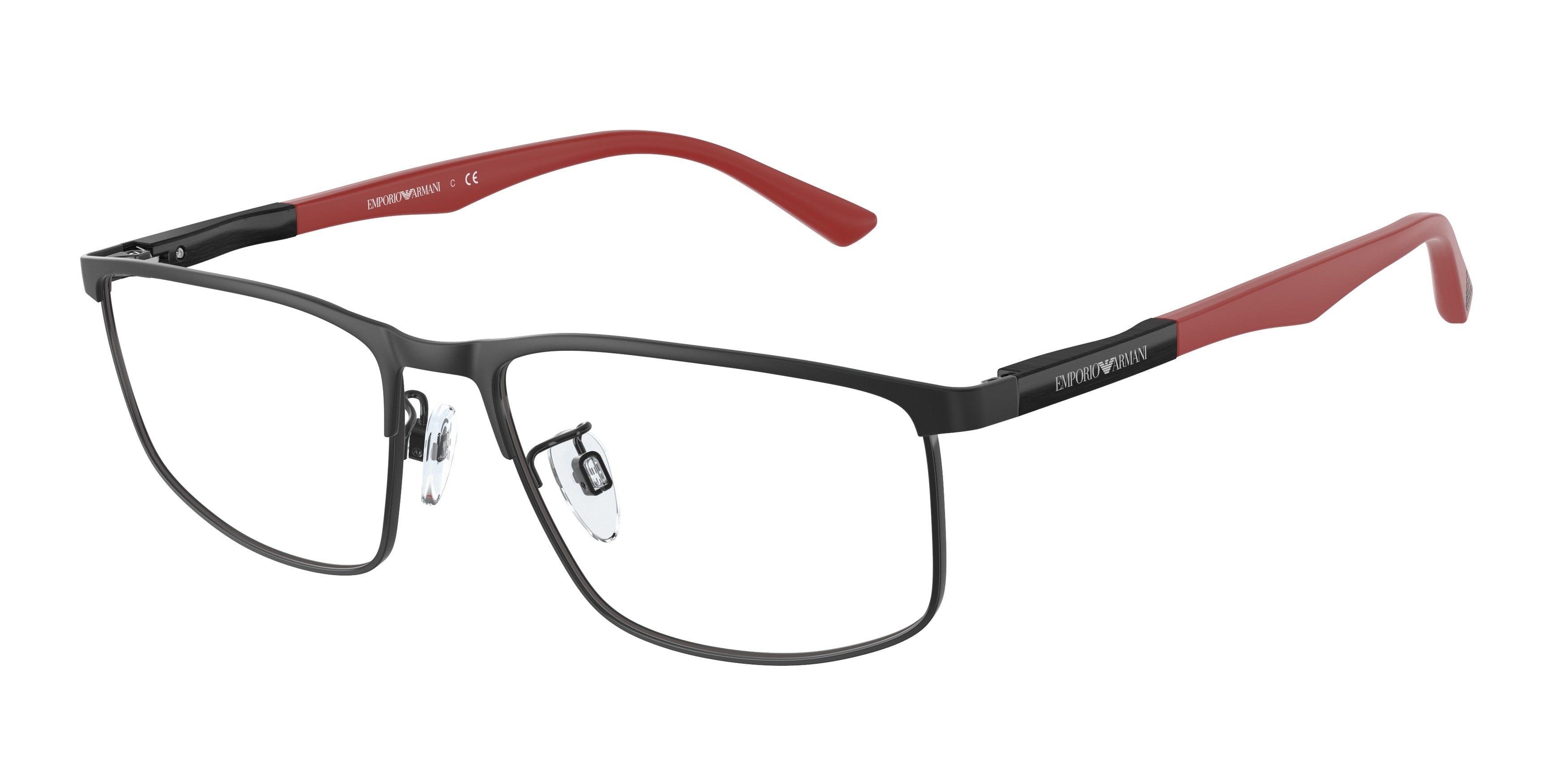 Emporio Armani EA1131 Pillow Eyeglasses  3022-Matte Black 56-145-17 - Color Map Black