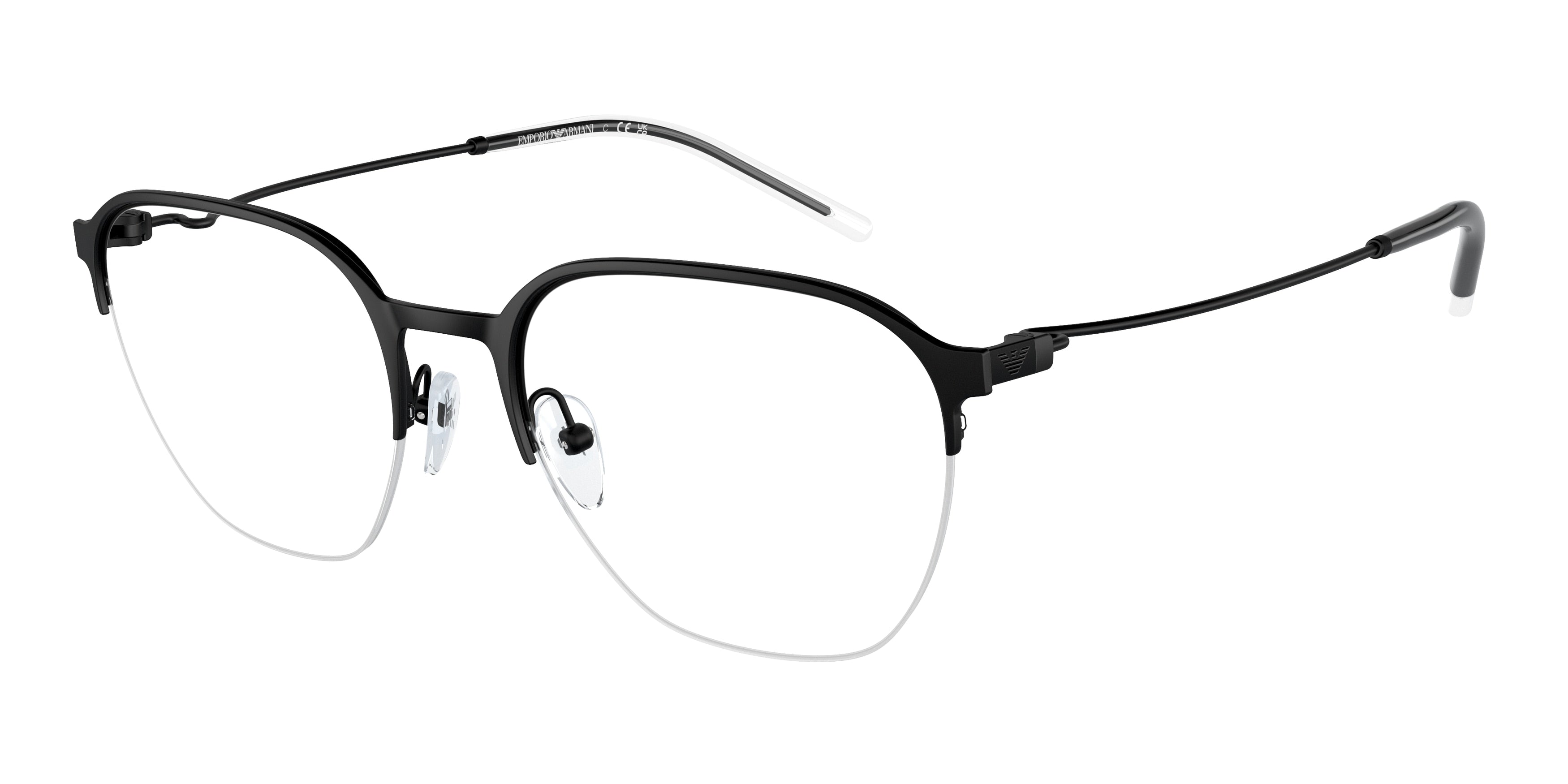 Emporio Armani EA1160 Phantos Eyeglasses  3001-Matte Black 54-145-20 - Color Map Black