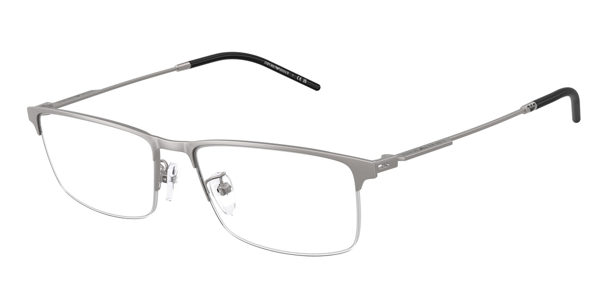 Emporio Armani EA1168D Rectangle Eyeglasses  3003-Matte Gunmetal 56-145-17 - Color Map Grey
