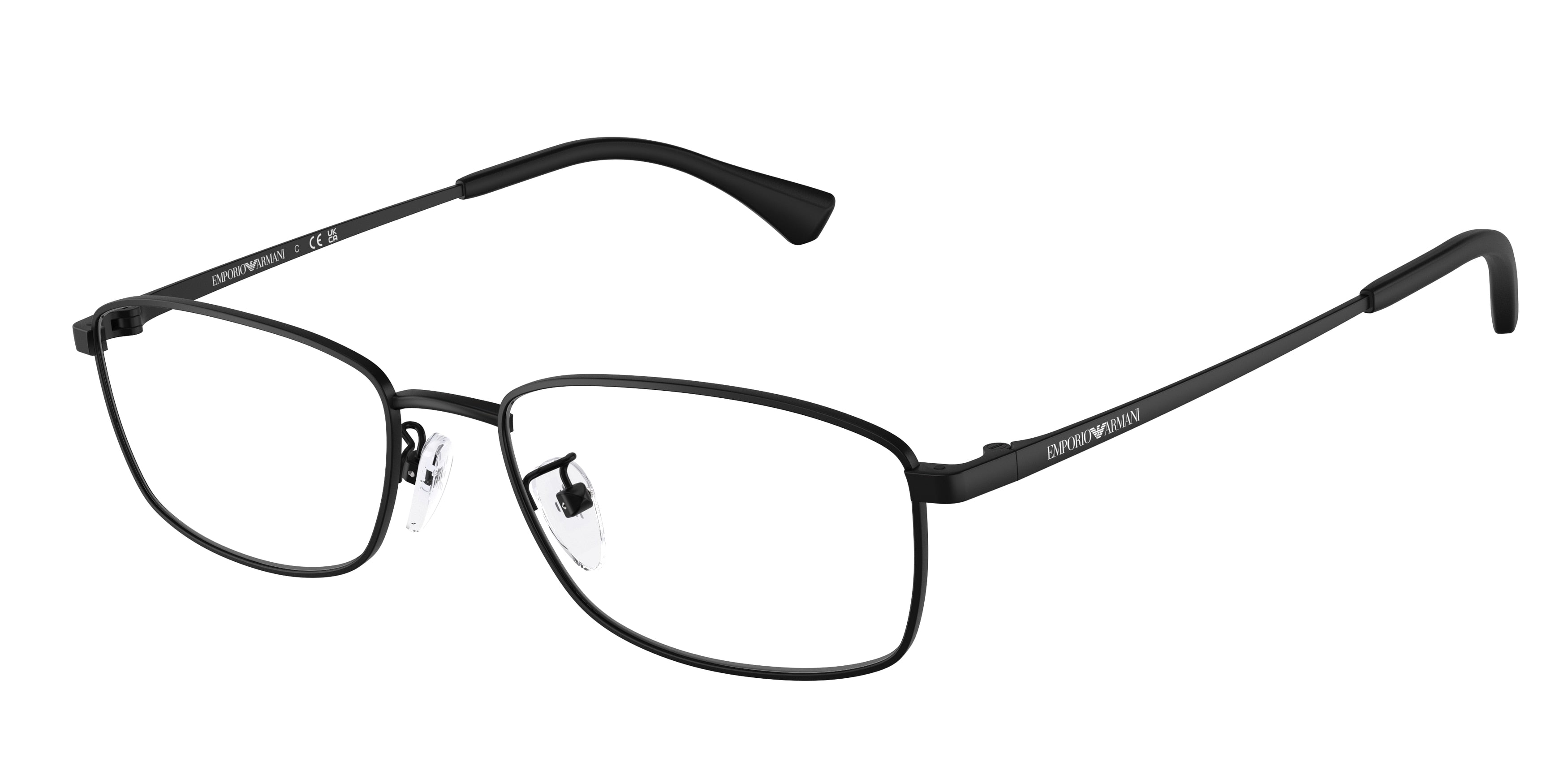 Emporio Armani EA1169D Pillow Eyeglasses  3001-Matte Black 55-145-18 - Color Map Black