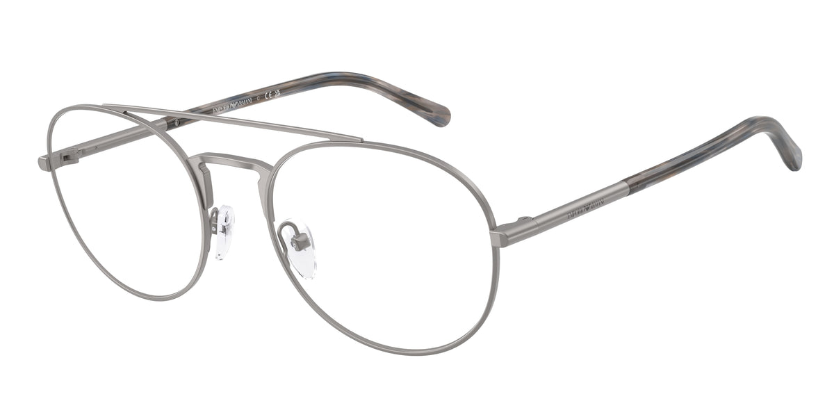 Emporio Armani EA1178 Pilot Eyeglasses  3003-Matte Gunmetal 55-145-20 - Color Map Grey