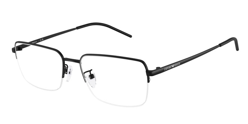 Emporio Armani EA1180D Pillow Eyeglasses  3001-Matte Black 56-145-18 - Color Map Black