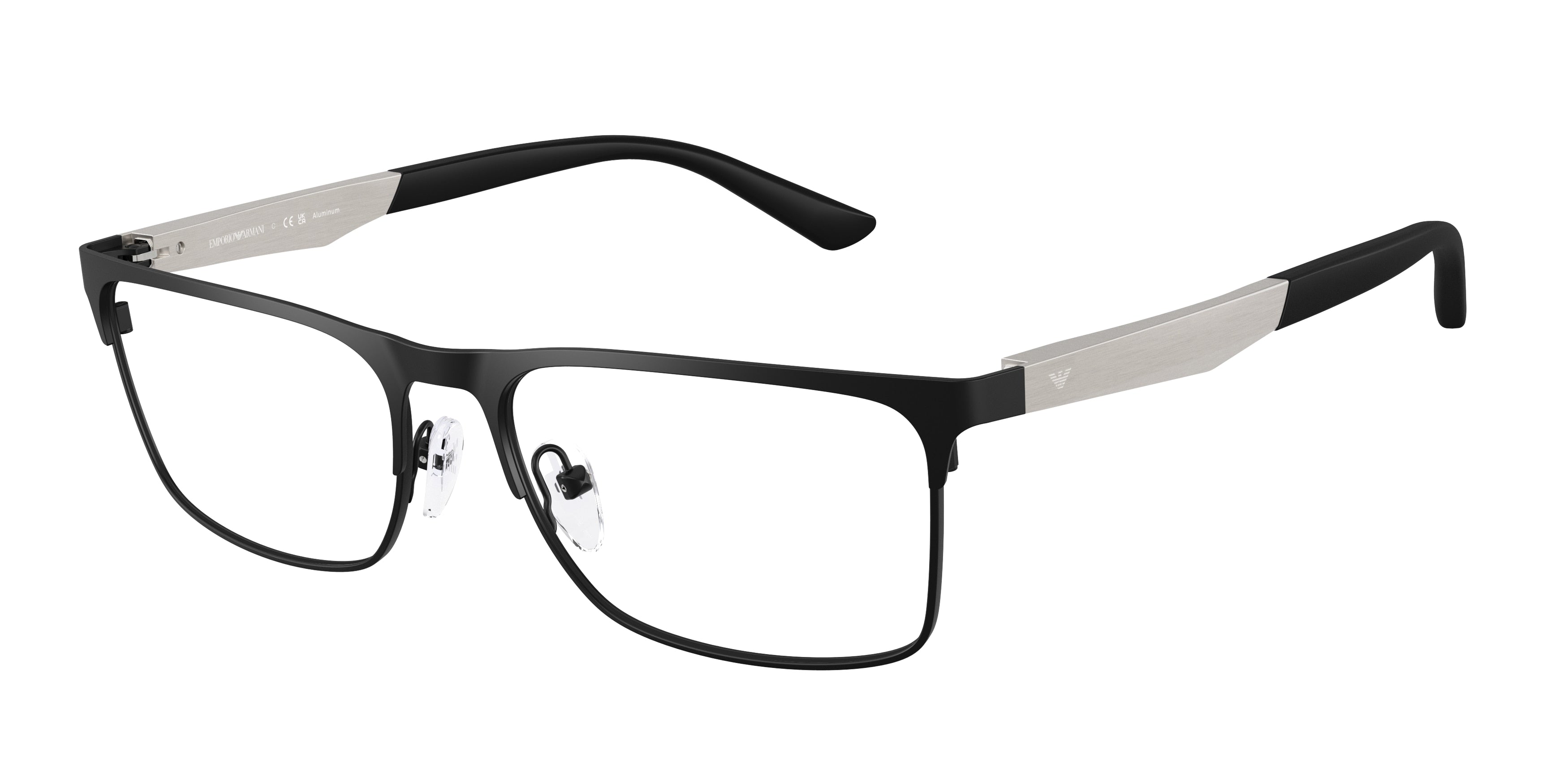 Emporio Armani EA1183 Rectangle Eyeglasses  3431-Matte Black 56-145-17 - Color Map Black