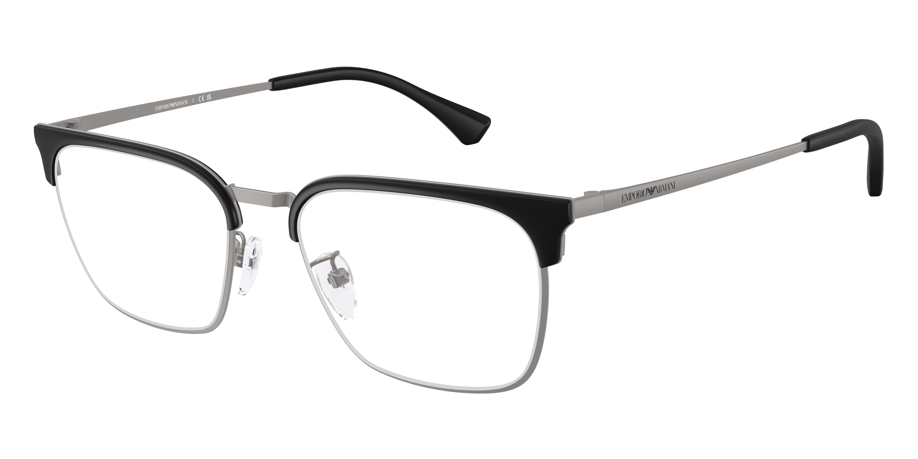 Emporio Armani EA1186D Square Eyeglasses  3003-Matte Gunmetal 55-145-19 - Color Map Grey