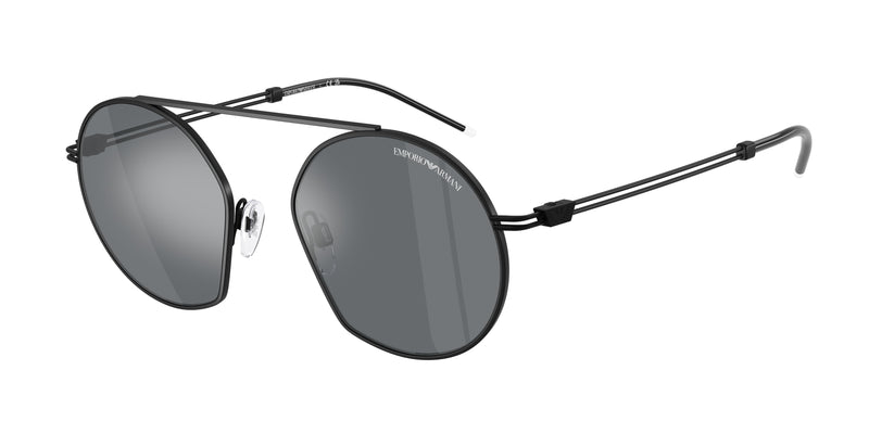 Emporio Armani EA2078 Irregular Sunglasses  30016G-Matte Black 50-140-19 - Color Map Black