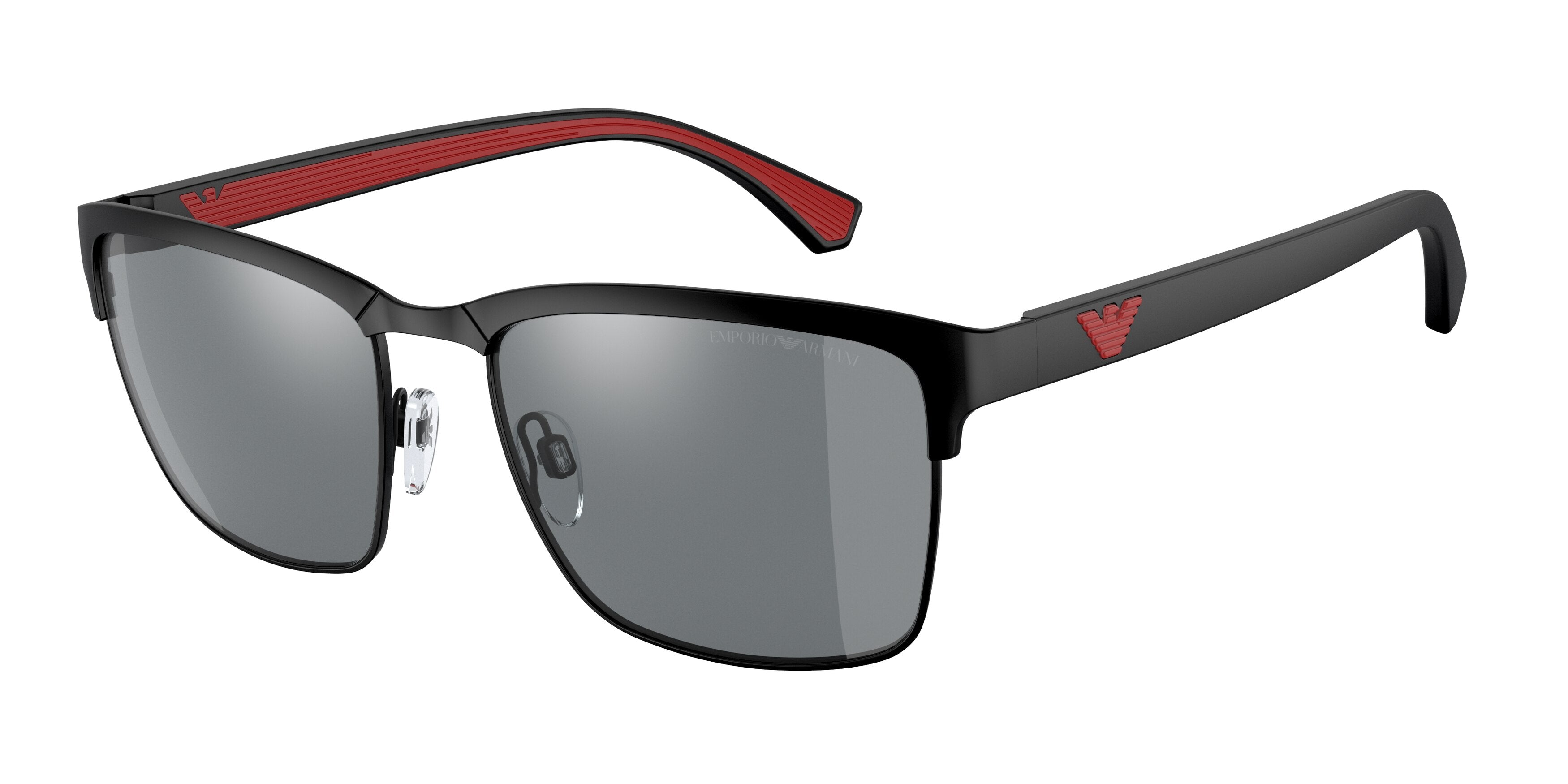 Emporio Armani EA2087 Pillow Sunglasses  30146G-Matte Black 56-142-18 - Color Map Black