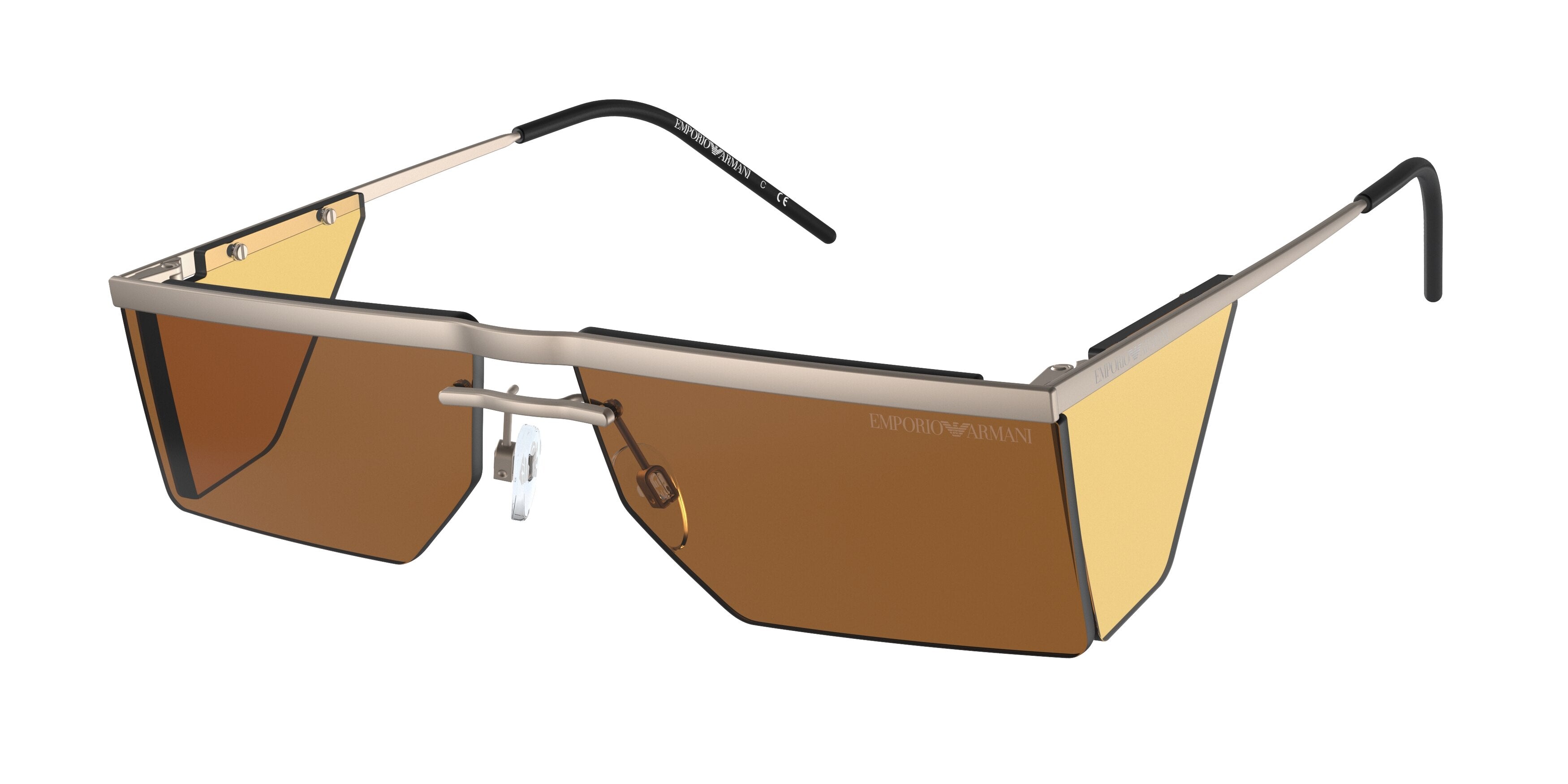 Emporio Armani EA2123 Rectangle Sunglasses  300673-Matte Bronze 62-145-14 - Color Map Copper