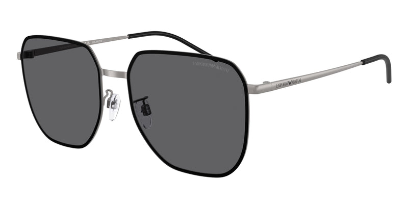 Emporio Armani EA2135D Square Sunglasses  300381-Matte Gunmetal 60-145-17 - Color Map Grey