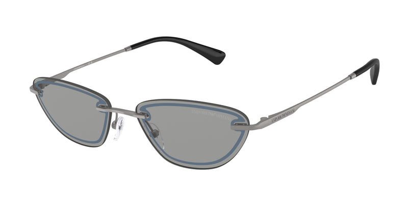 Emporio Armani EA2158 Cat Eye Sunglasses  3003/1-Matte Gunmetal 57-140-16 - Color Map Grey