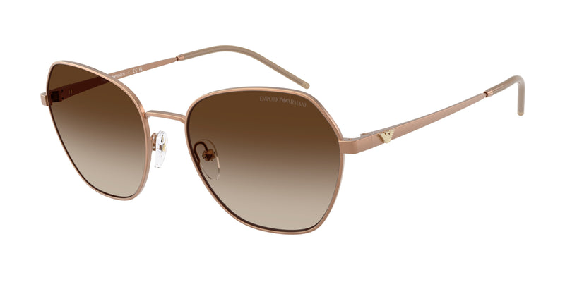 Emporio Armani EA2161 Irregular Sunglasses  340013-Matte Tundra 55-140-18 - Color Map Brown