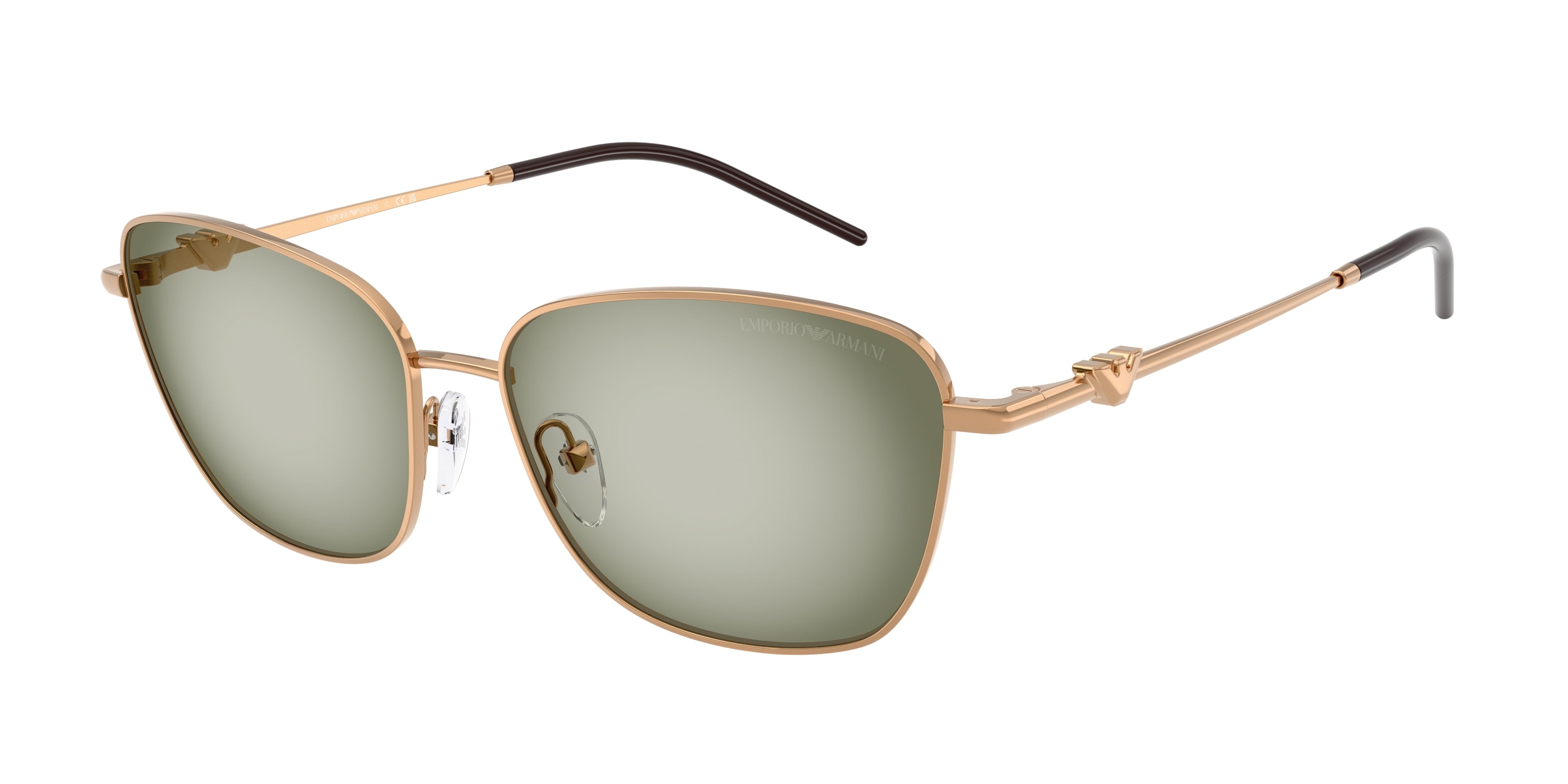 Emporio Armani EA2170 Irregular Sunglasses  342713-Metal Brown 57-140-15 - Color Map Brown