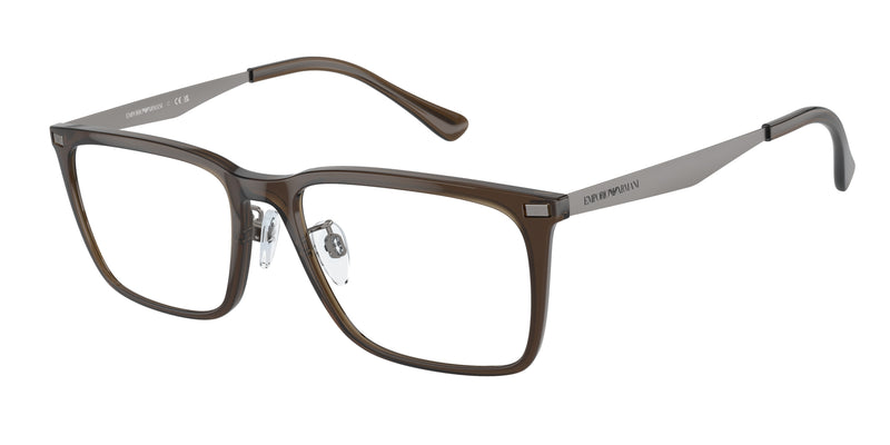 Emporio Armani EA3169F Rectangle Eyeglasses  6147- 55-150-17 - Color Map Brown