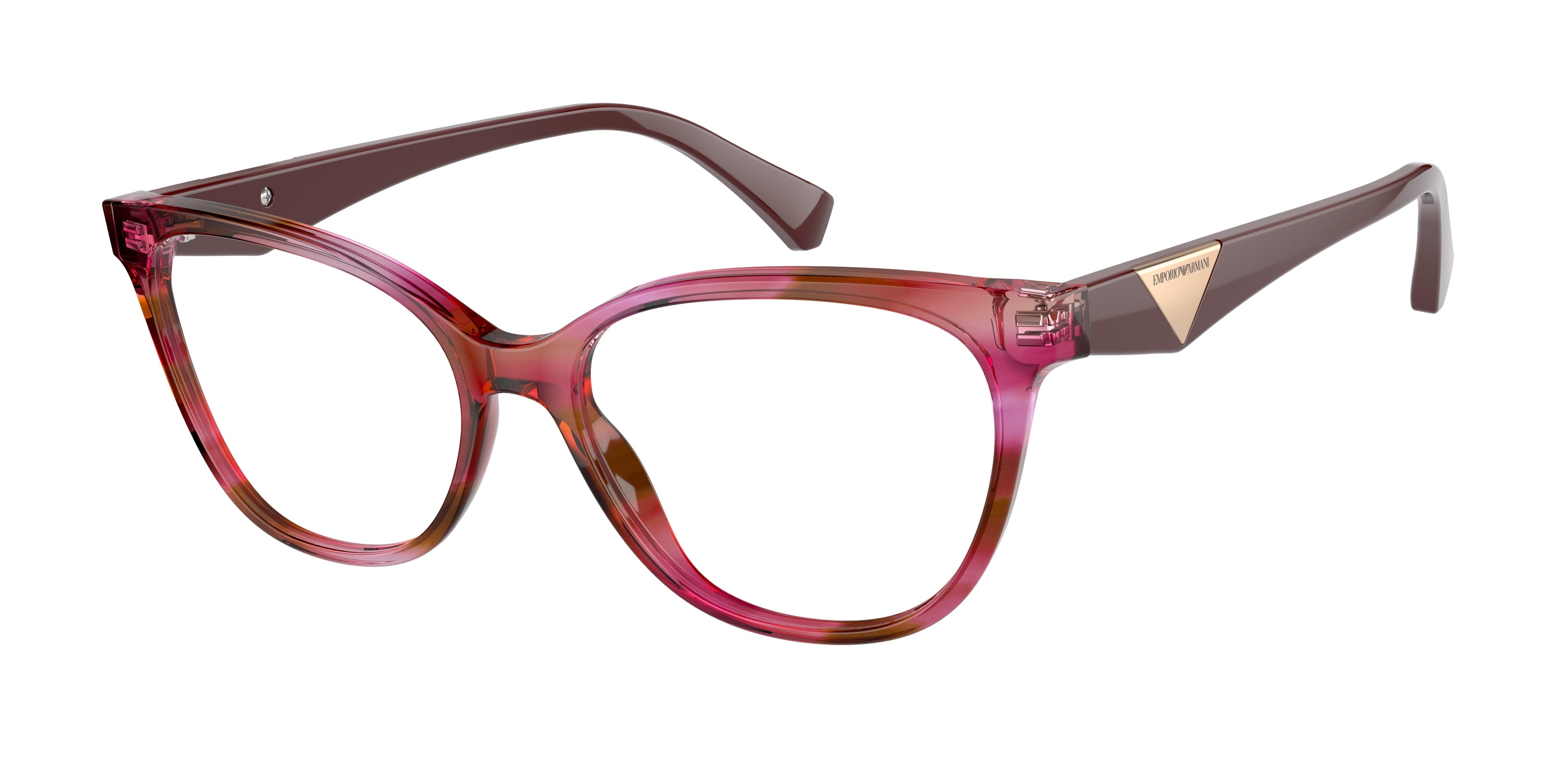 Emporio Armani EA3172 Cat Eye Eyeglasses  5021-Striped Pink 54-140-16 - Color Map Pink