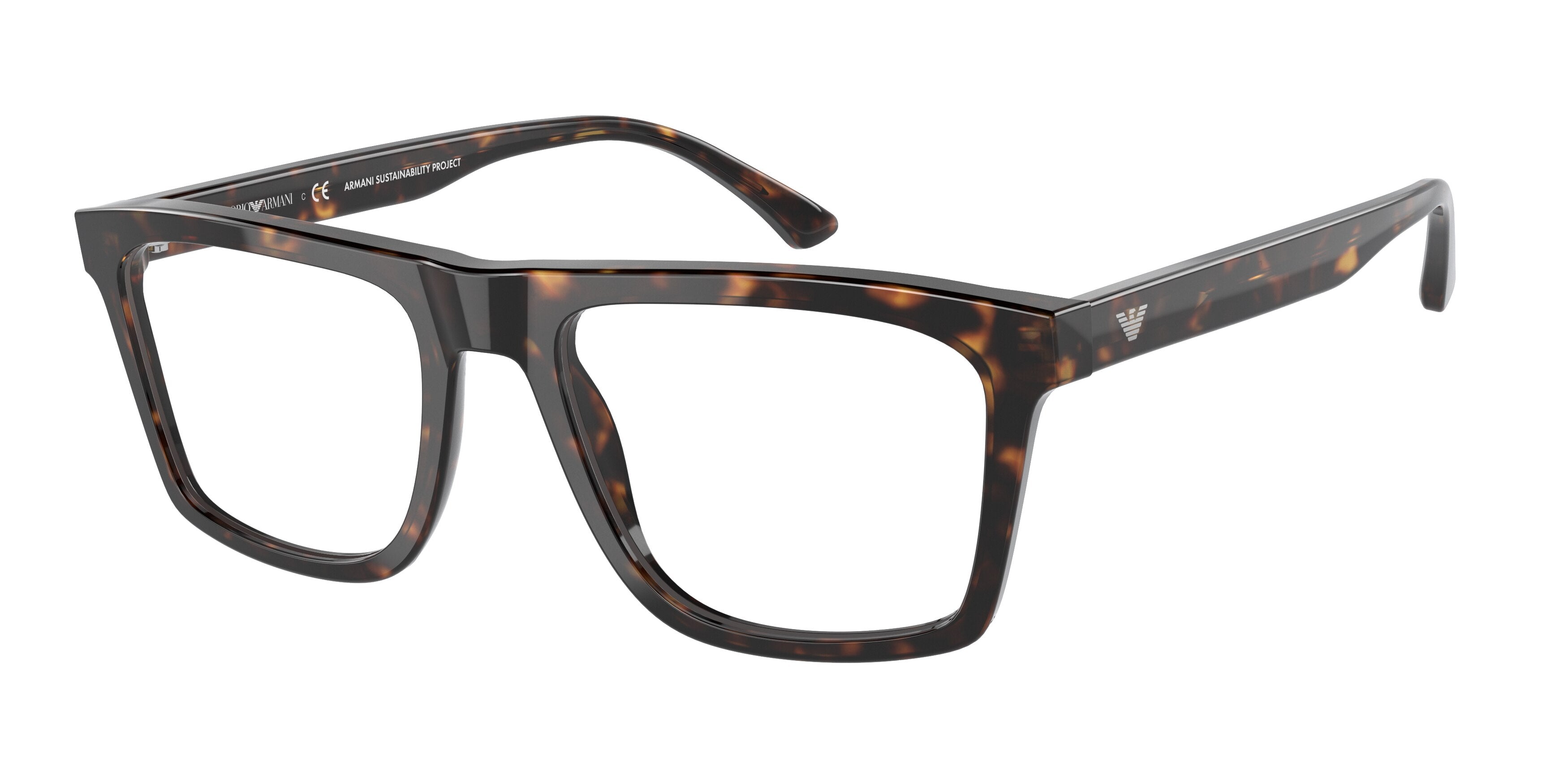 Emporio Armani EA3185 Rectangle Eyeglasses  5879-Havana 54-145-19 - Color Map Tortoise