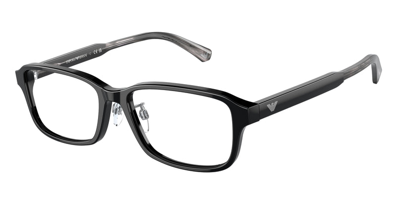 Emporio Armani EA3215D Pillow Eyeglasses  5017-Black 56-145-17 - Color Map Black