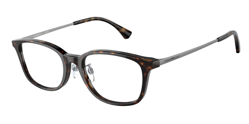 Emporio Armani EA3217D Pillow Eyeglasses  5026-Shiny Havana 52-145-18 - Color Map Tortoise