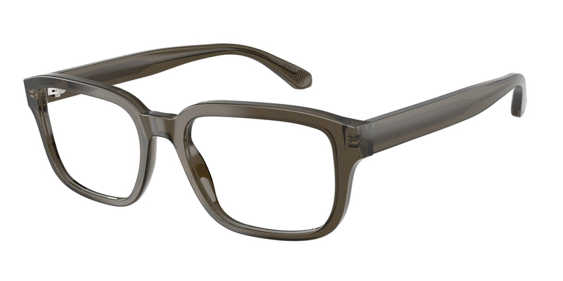 Emporio Armani EA3255F Pillow Eyeglasses  6249-Shiny Transparent Grey 55-145-19 - Color Map Grey