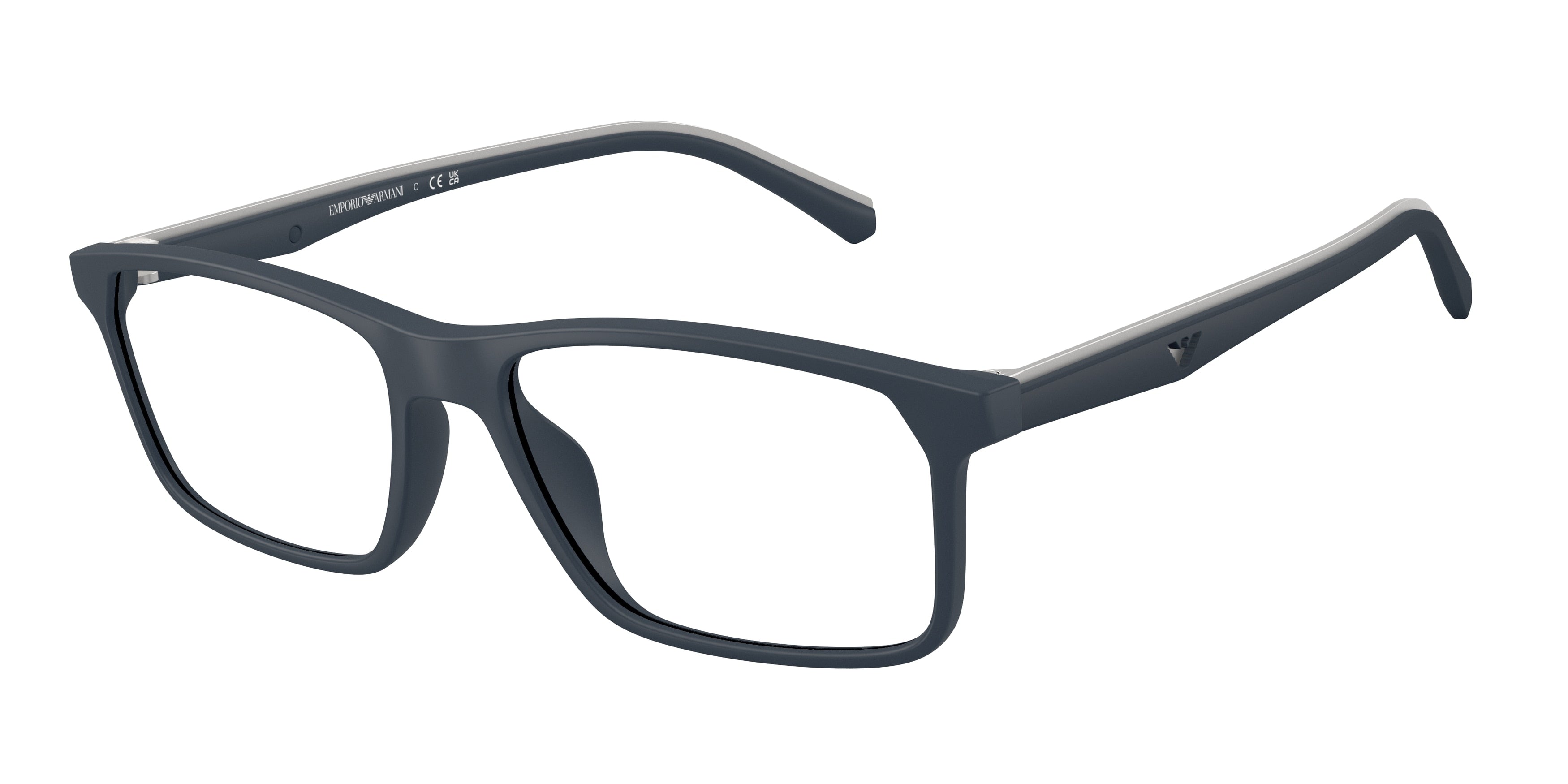 Emporio Armani EA3266U Pillow Eyeglasses for Men — Free Shipping - 54-145-17 / 5088-Matte Blue