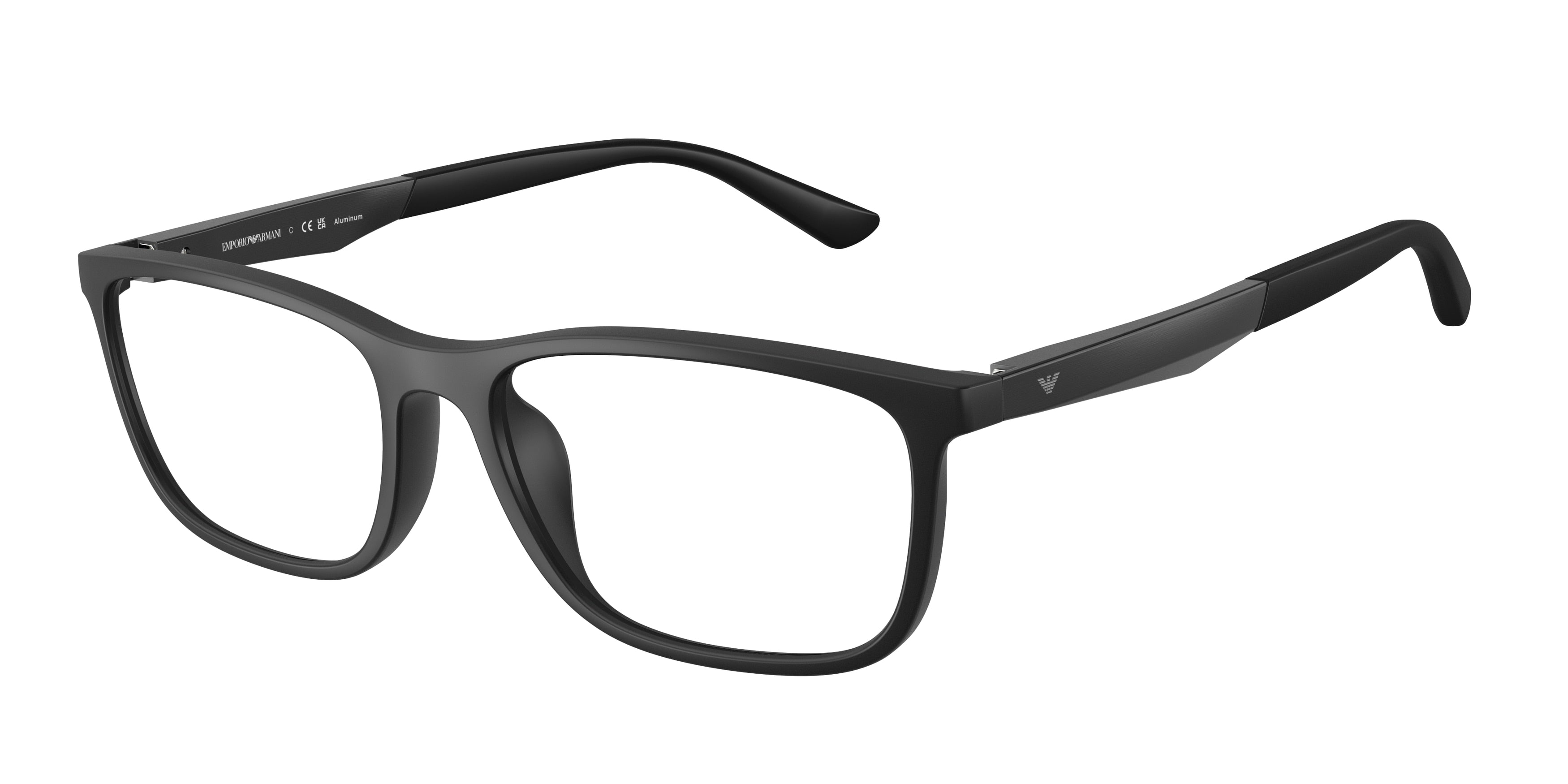 Emporio Armani EA3280U Pillow Eyeglasses  5001-Matte Black 55-145-17 - Color Map Black