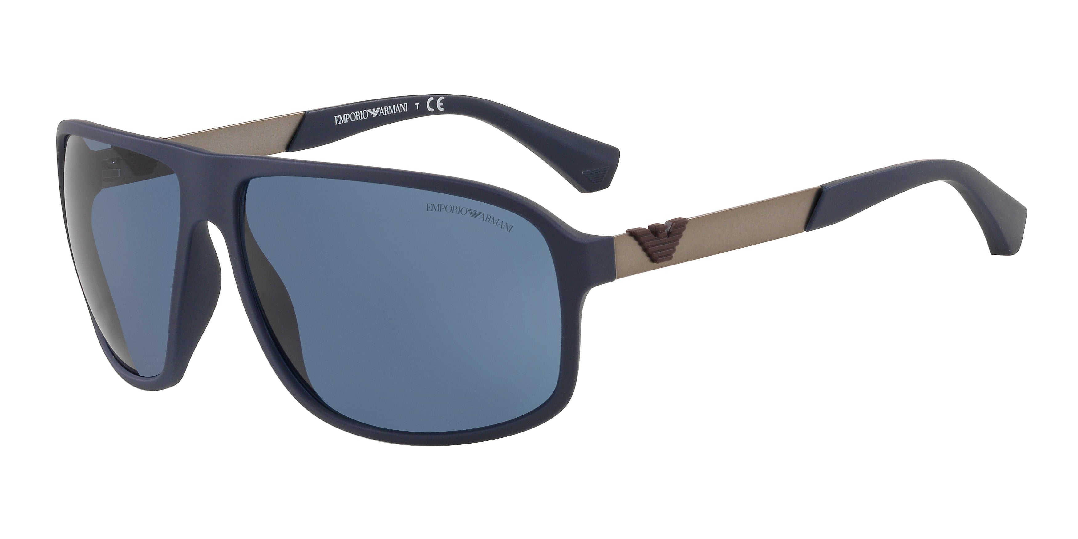 Emporio Armani EA4029 Square Sunglasses  585280-Matte Blue 63-130-13 - Color Map Blue
