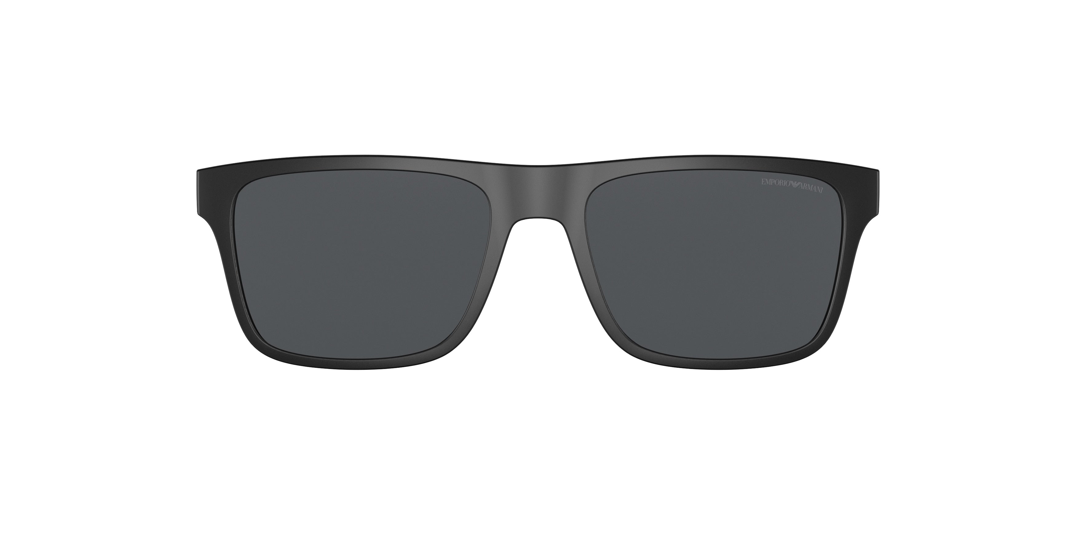 Emporio Armani EA4115C Rectangle Clip-On  504287-Matte Black 54--18 - Color Map Dark Grey