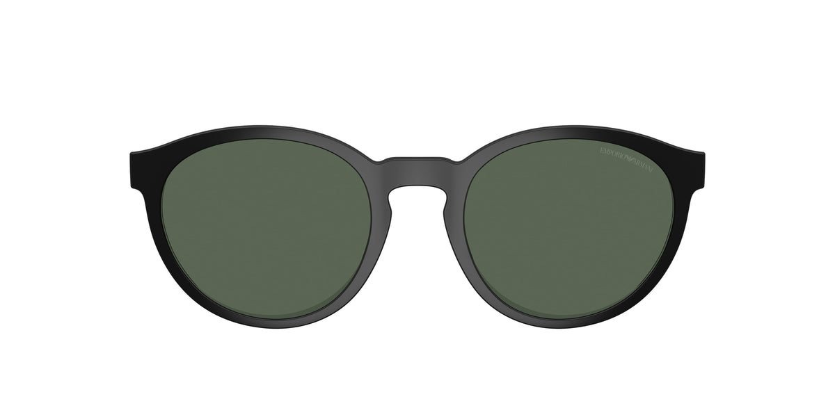 Emporio Armani EA4152C Phantos Clip-On for Men — Free Shipping - 52--21 / 500171-Matte Black