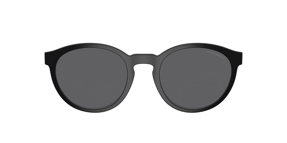 Emporio Armani EA4152C Phantos Clip-On for Men — Free Shipping - 52--21 / 500181-Matte Black - Polarized