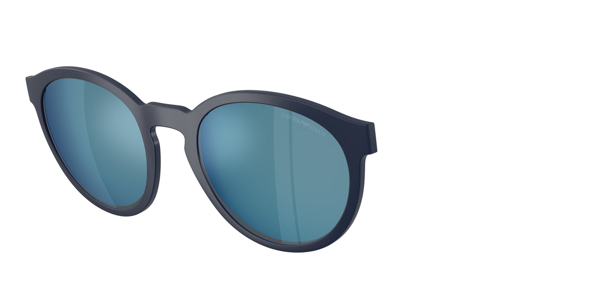 Emporio Armani EA4152C Phantos Clip-On for Men — Free Shipping - 52--21 / 566955-Matte Blue