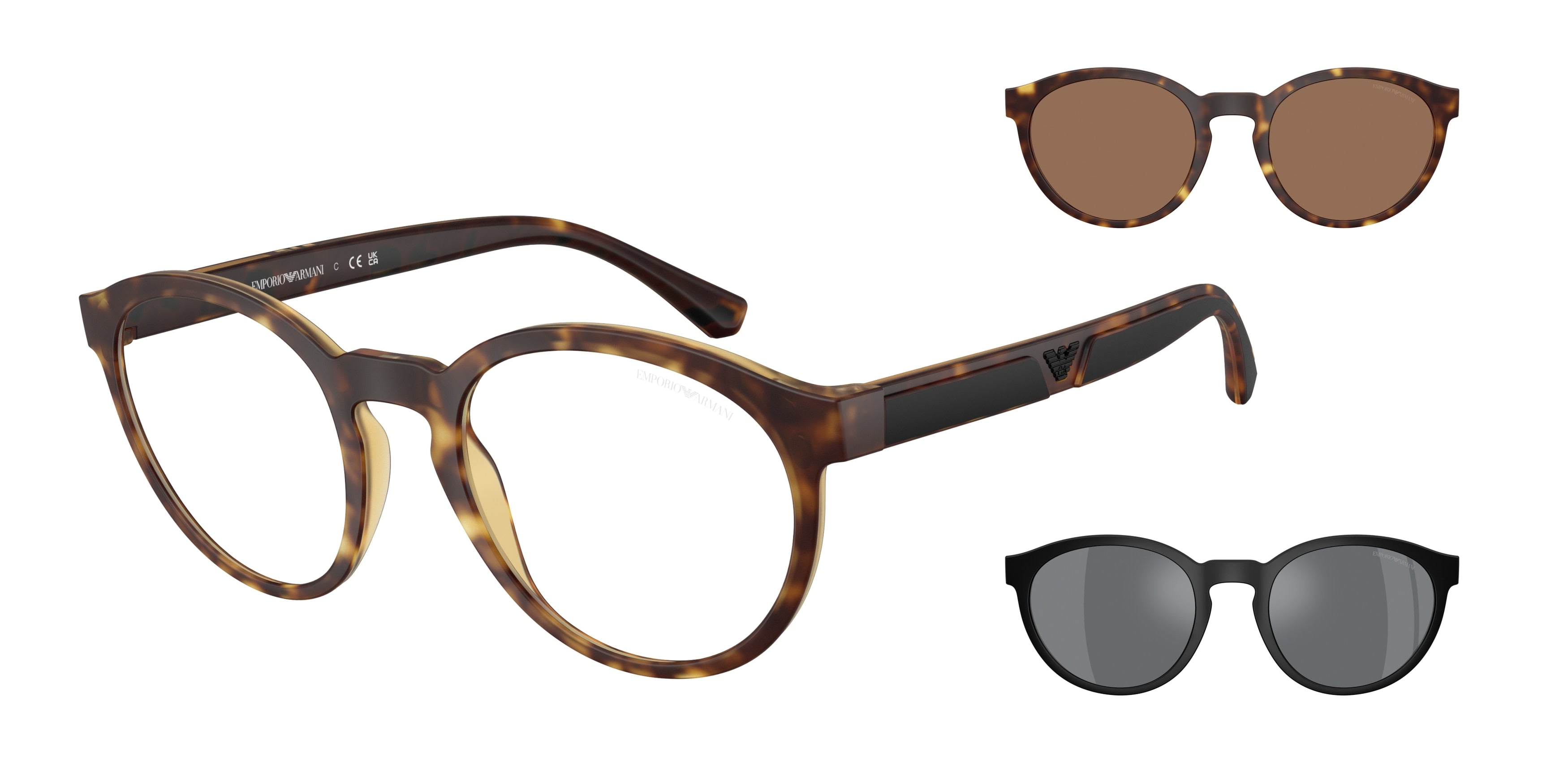 Emporio Armani EA4152 Phantos Sunglasses  58021W-Matte Havana 52-145-21 - Color Map Tortoise