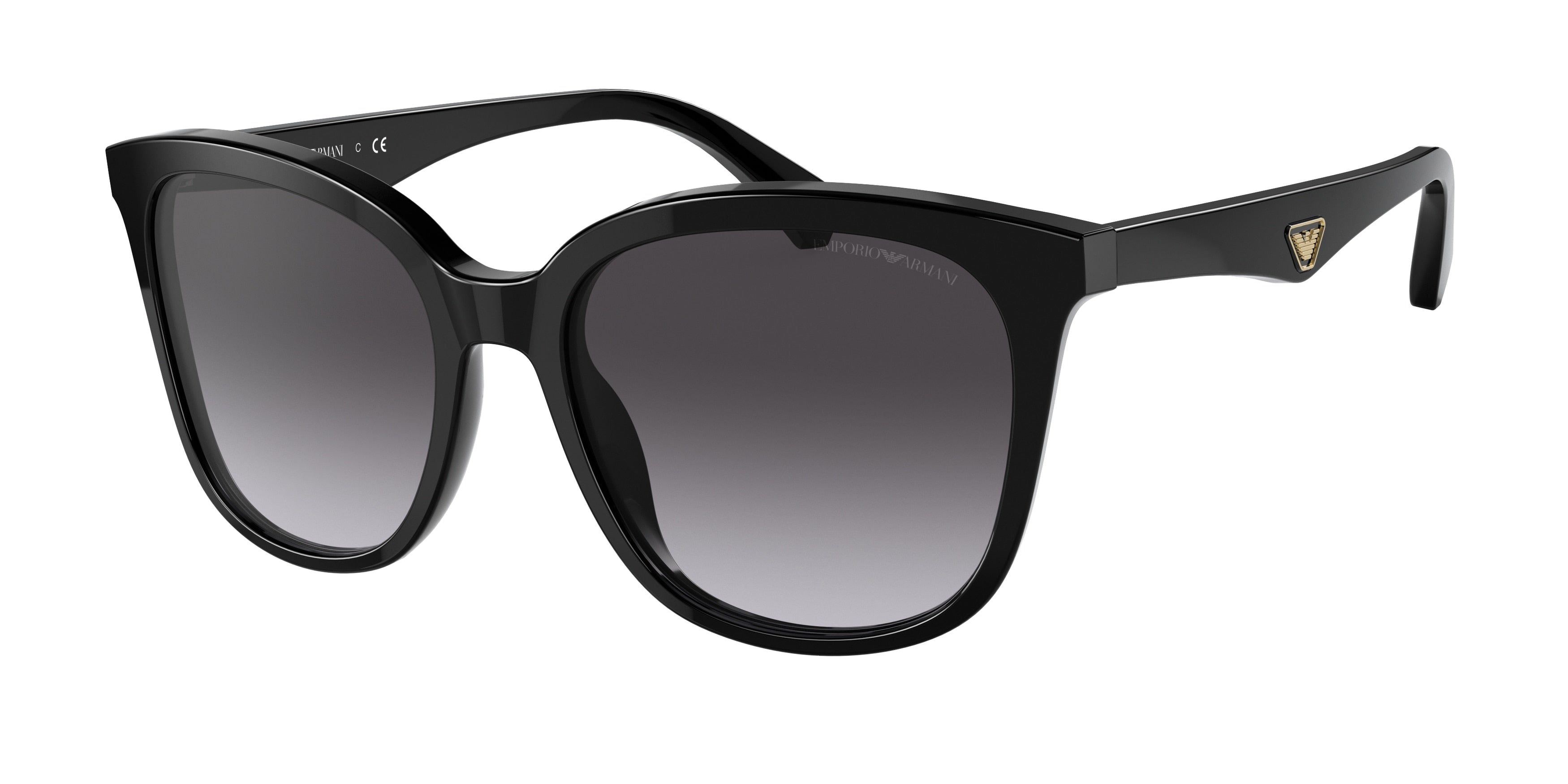 Emporio Armani EA4157 Pillow Sunglasses  50178G-Black 55-140-18 - Color Map Black