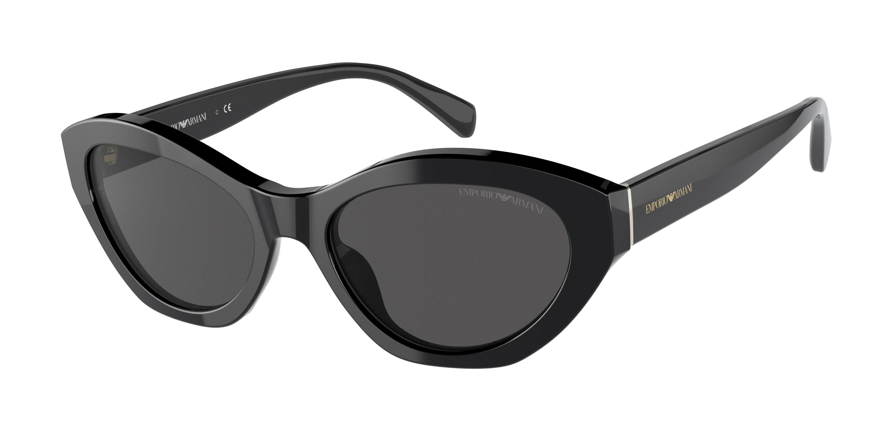 Emporio Armani EA4172 Cat Eye Sunglasses  501787-Black 54-140-18 - Color Map Black