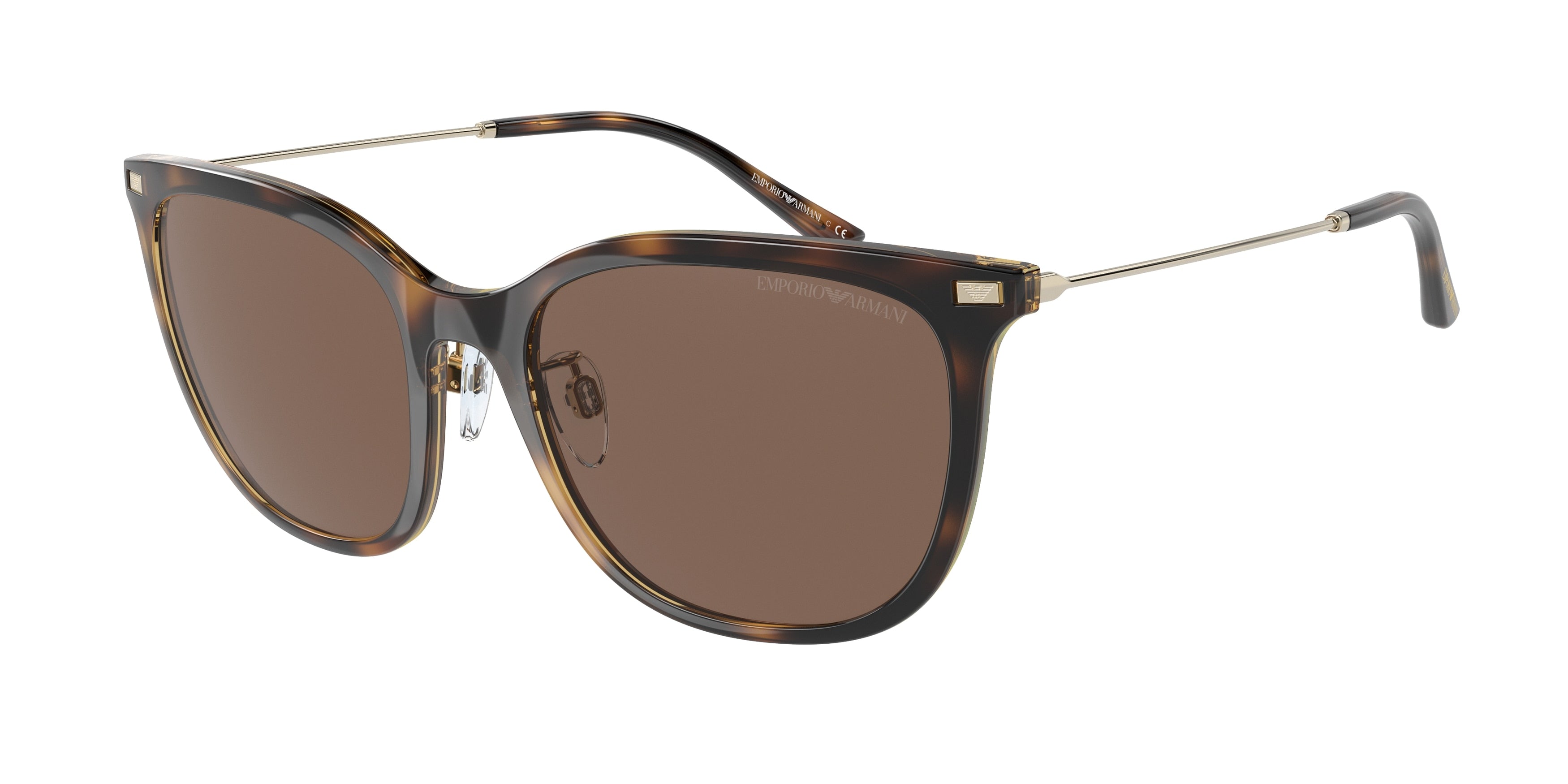 Emporio Armani EA4181 Cat Eye Sunglasses  500273-Shiny Havana 54-145-18 - Color Map Tortoise