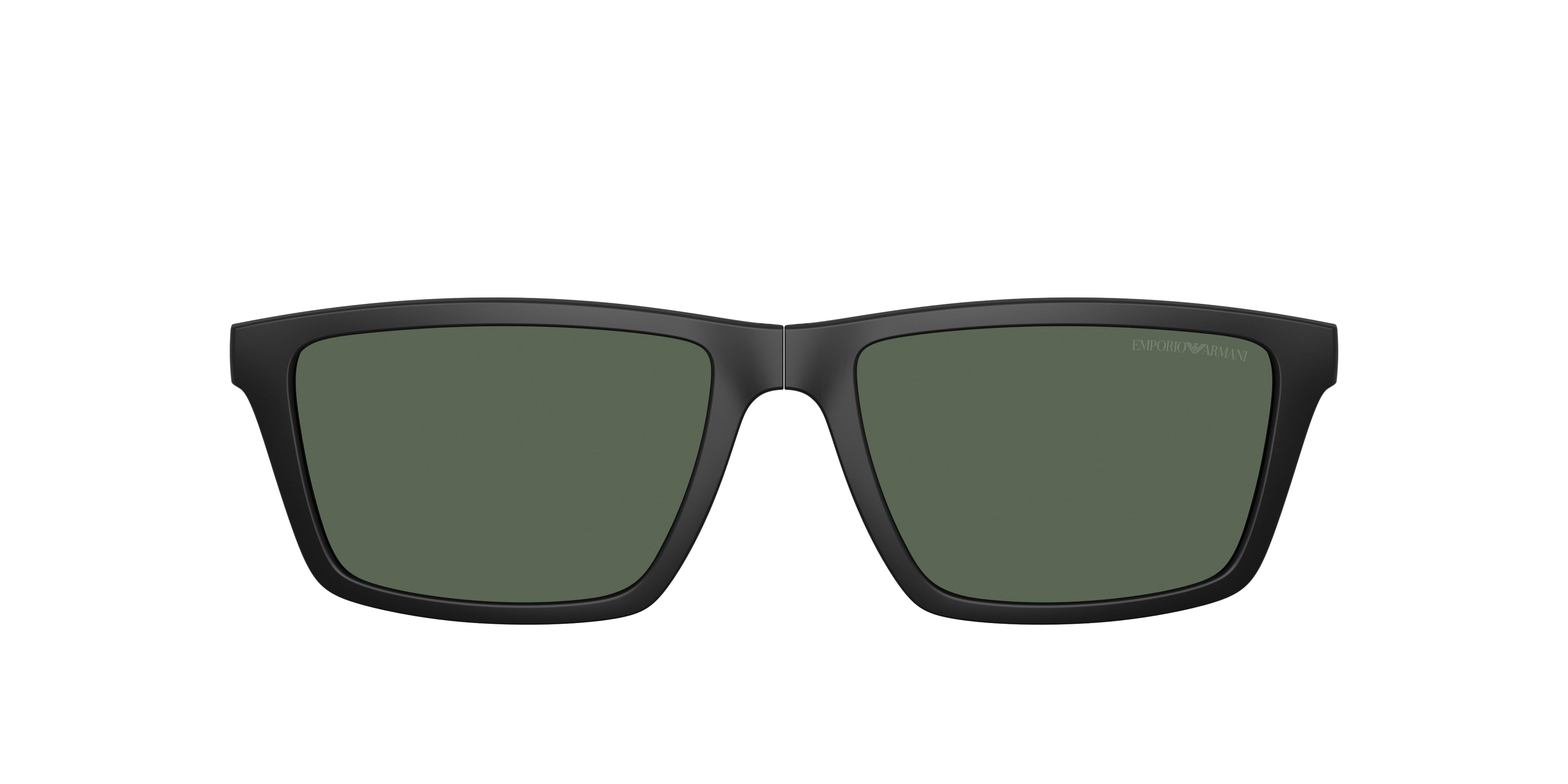 Emporio Armani EA4189C Rectangle Clip-On  500171-Matte Black 55--18 - Color Map Dark Green