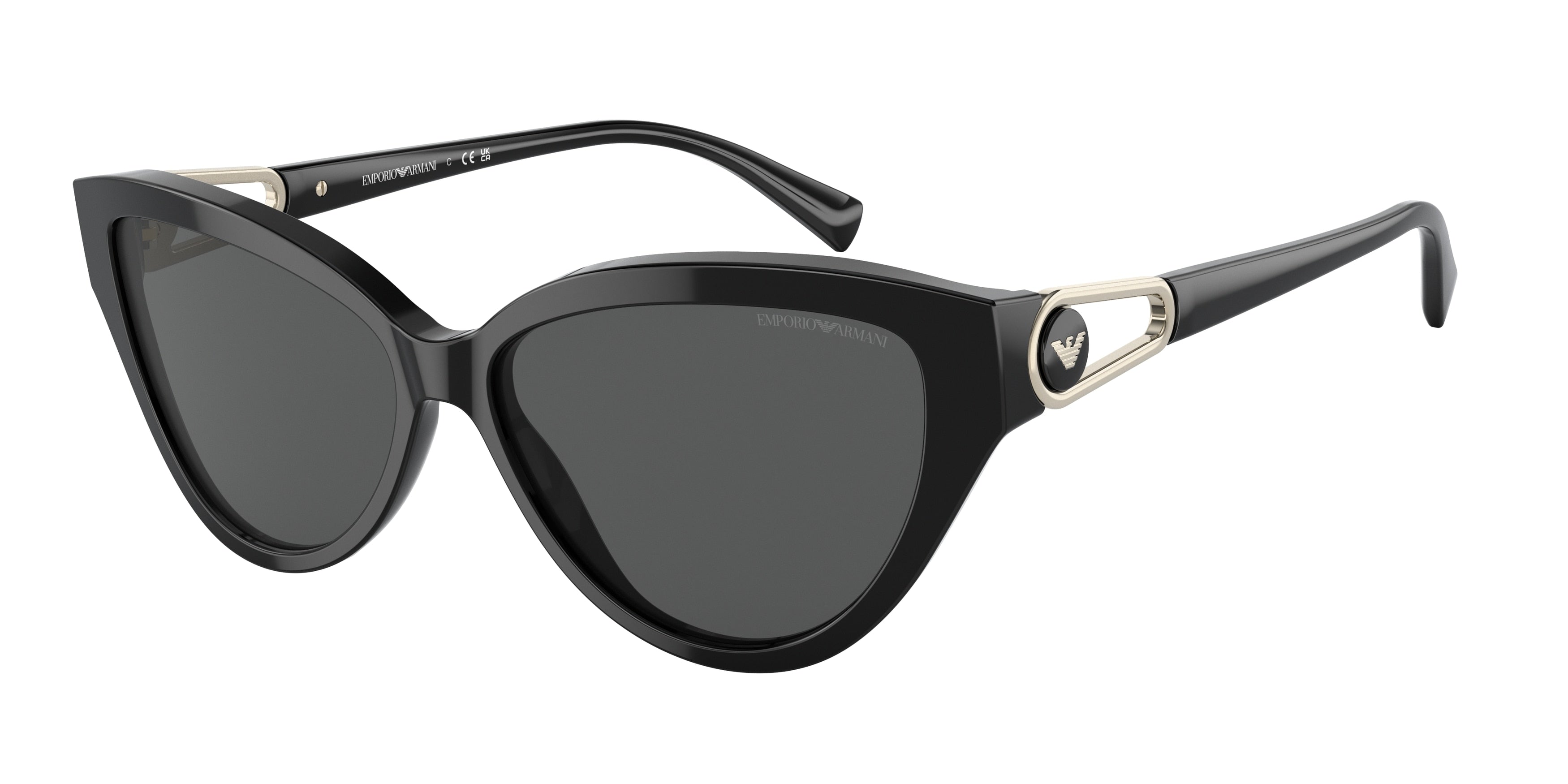Emporio Armani EA4192 Cat Eye Sunglasses  501787-Shiny Black 57-140-14 - Color Map Black