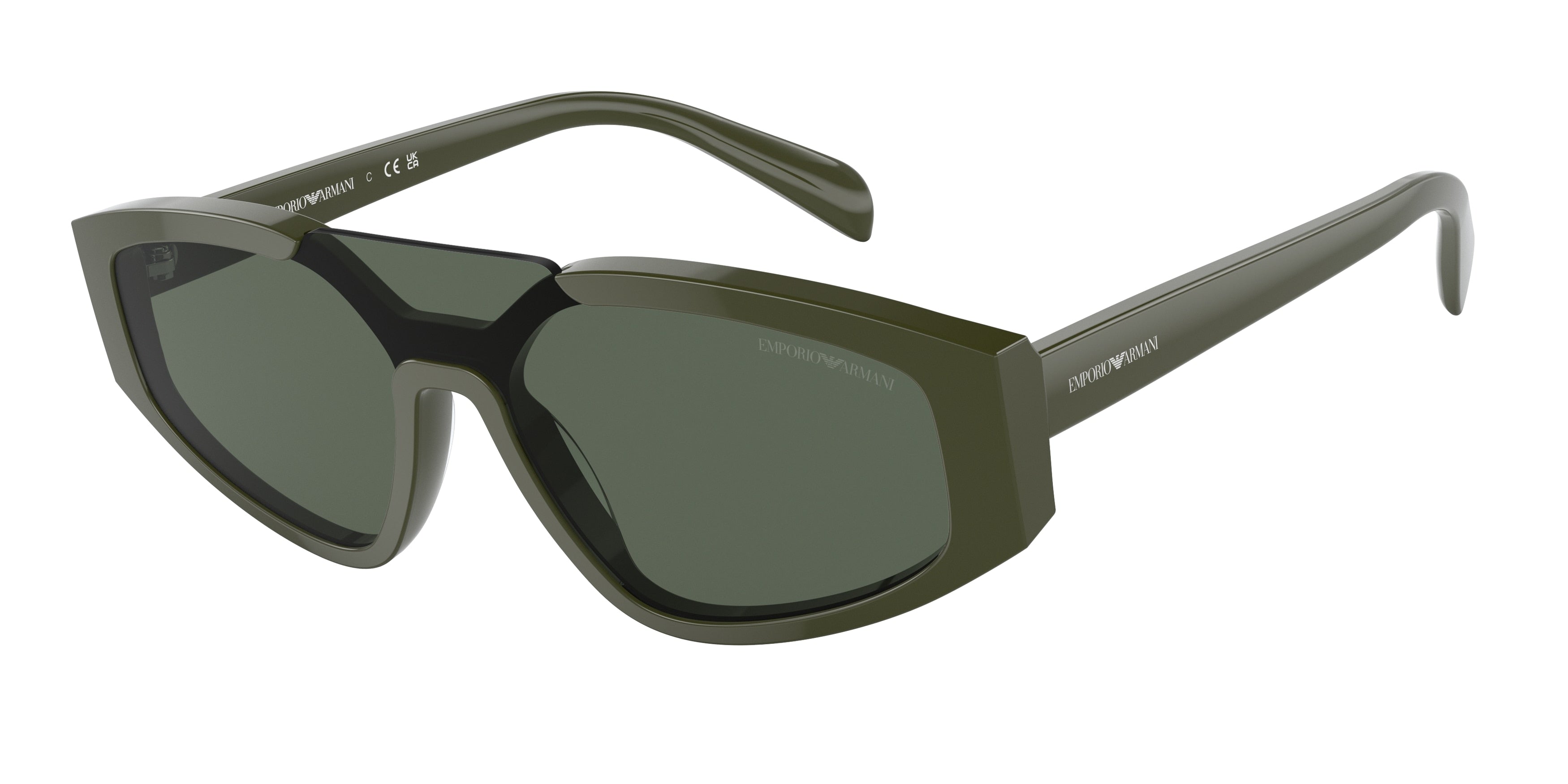 Emporio Armani EA4194 Cat Eye Sunglasses  512071-Shiny Green 29-145-129 - Color Map Green