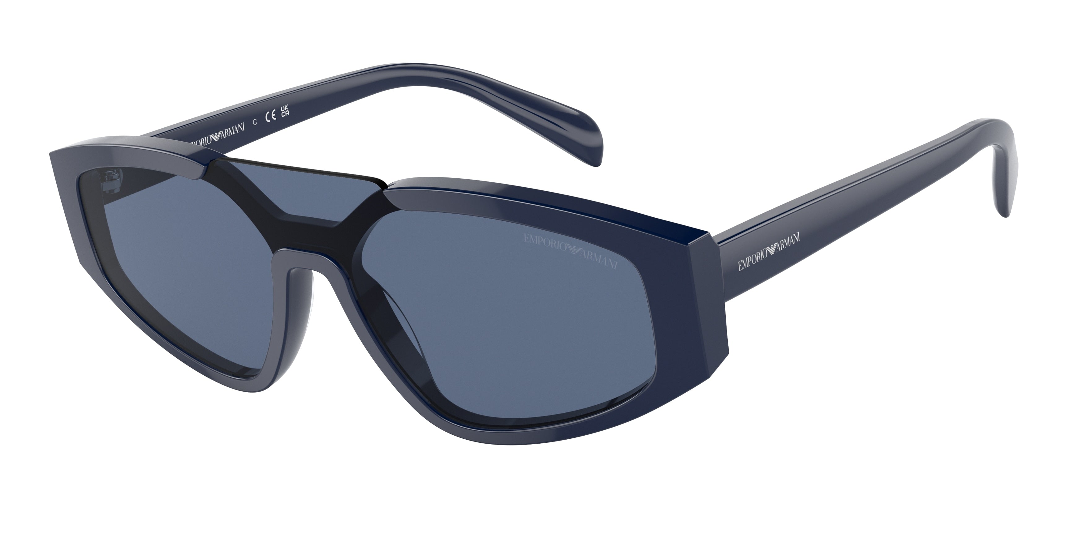 Emporio Armani EA4194 Cat Eye Sunglasses  514580-Shiny Blue 29-145-129 - Color Map Blue