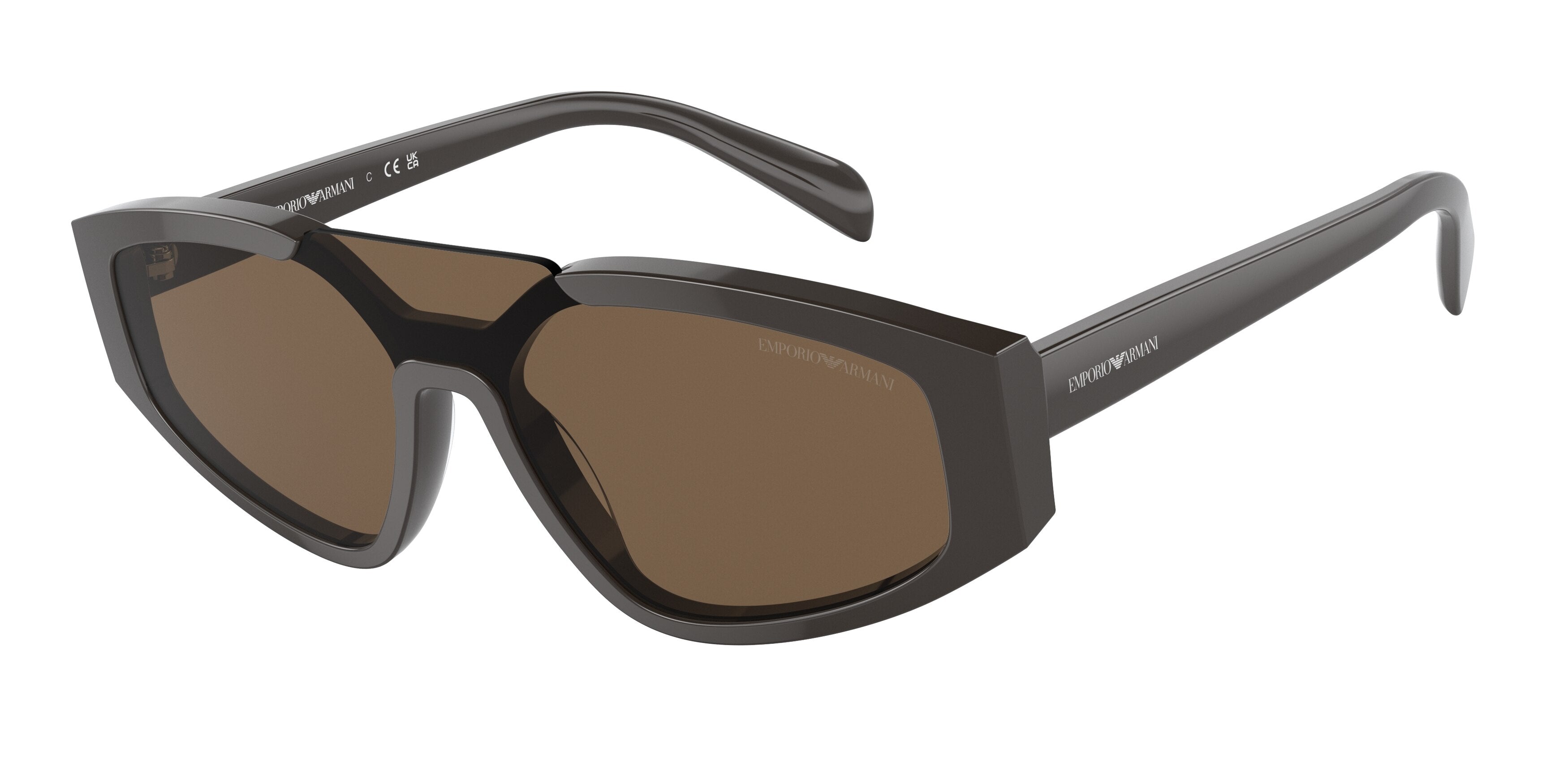 Emporio Armani EA4194 Cat Eye Sunglasses  519773-Shiy Grey 29-145-129 - Color Map Grey