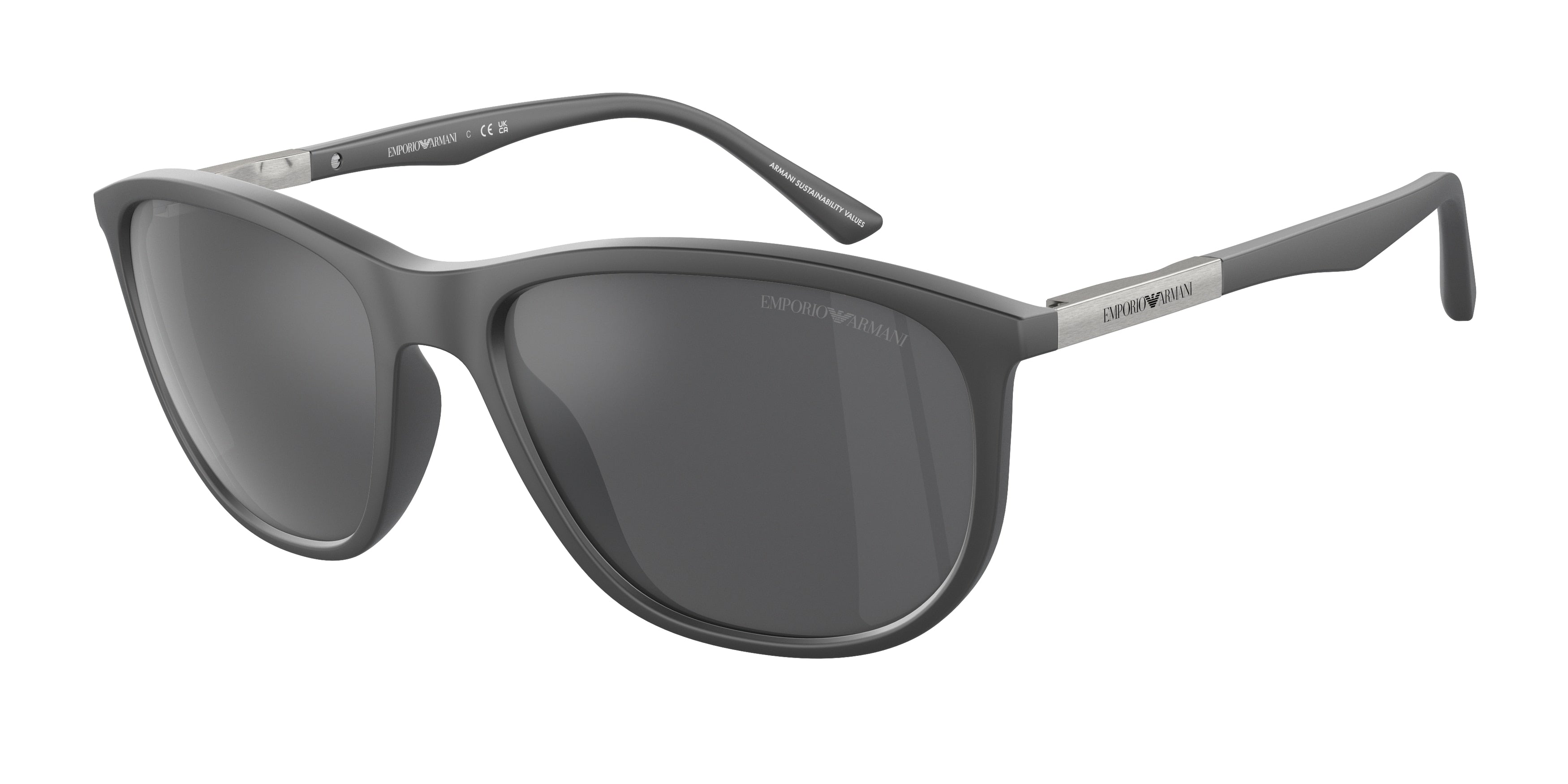 Emporio Armani EA4201 Pillow Sunglasses  51266G-Matte Grey 58-145-18 - Color Map Grey