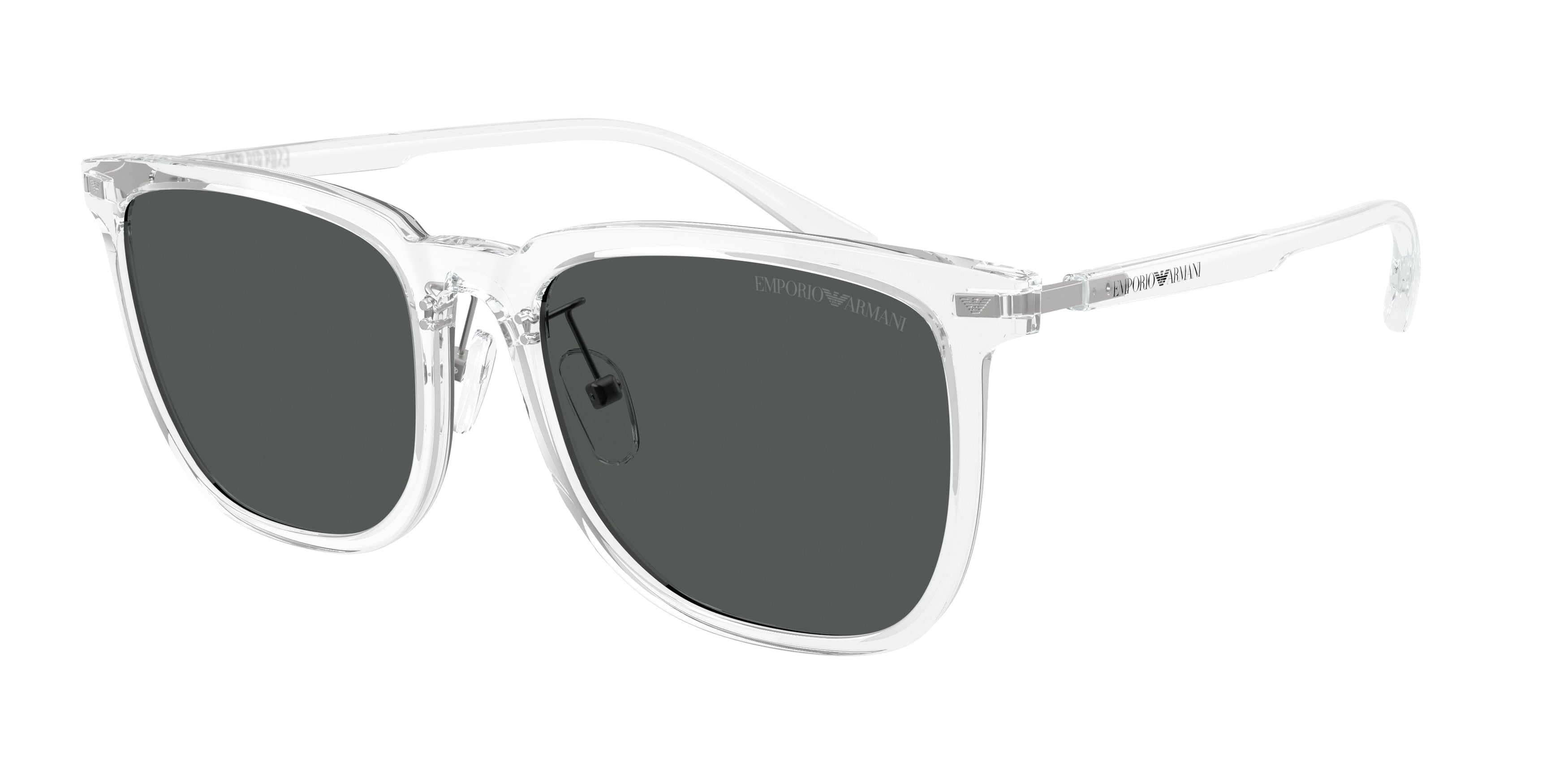 Emporio Armani EA4255D Irregular Sunglasses  634487-Shiny Crystal 56-145-18 - Color Map Transparent