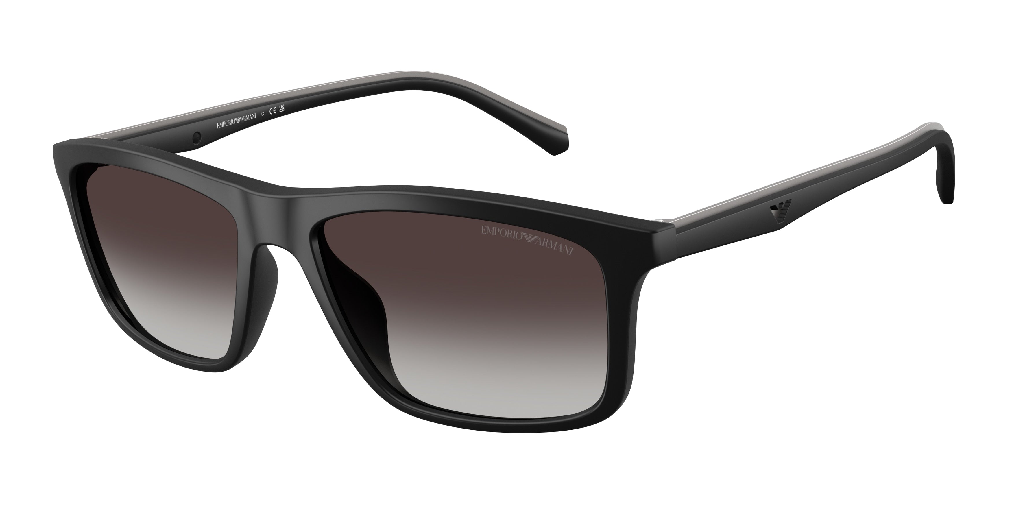 Emporio Armani EA4257U Pillow Sunglasses for Men — Free Shipping - 57-145-17 / 50018G-Matte Black