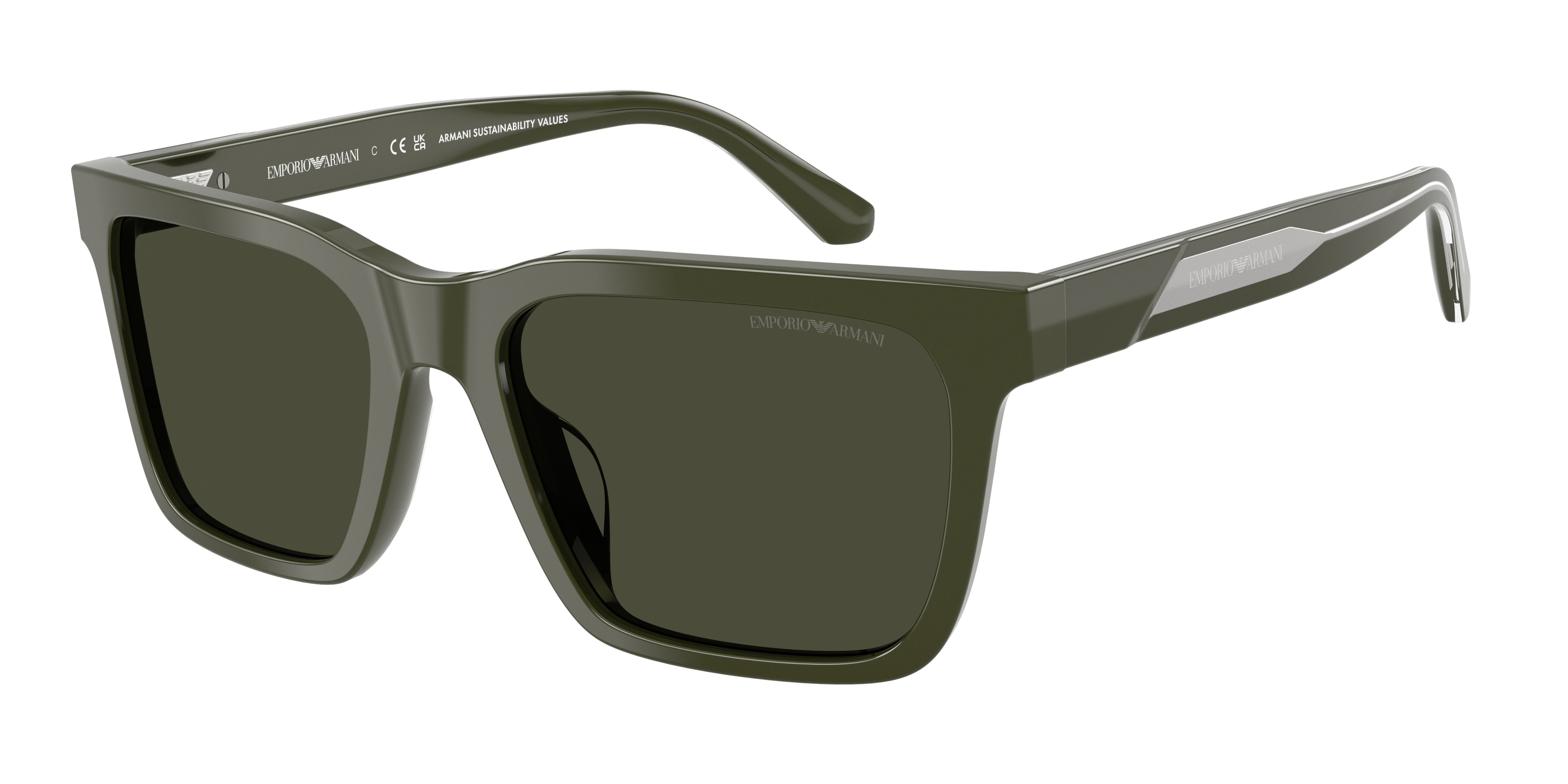 Emporio Armani EA4262U Square Sunglasses for Men — Free Shipping