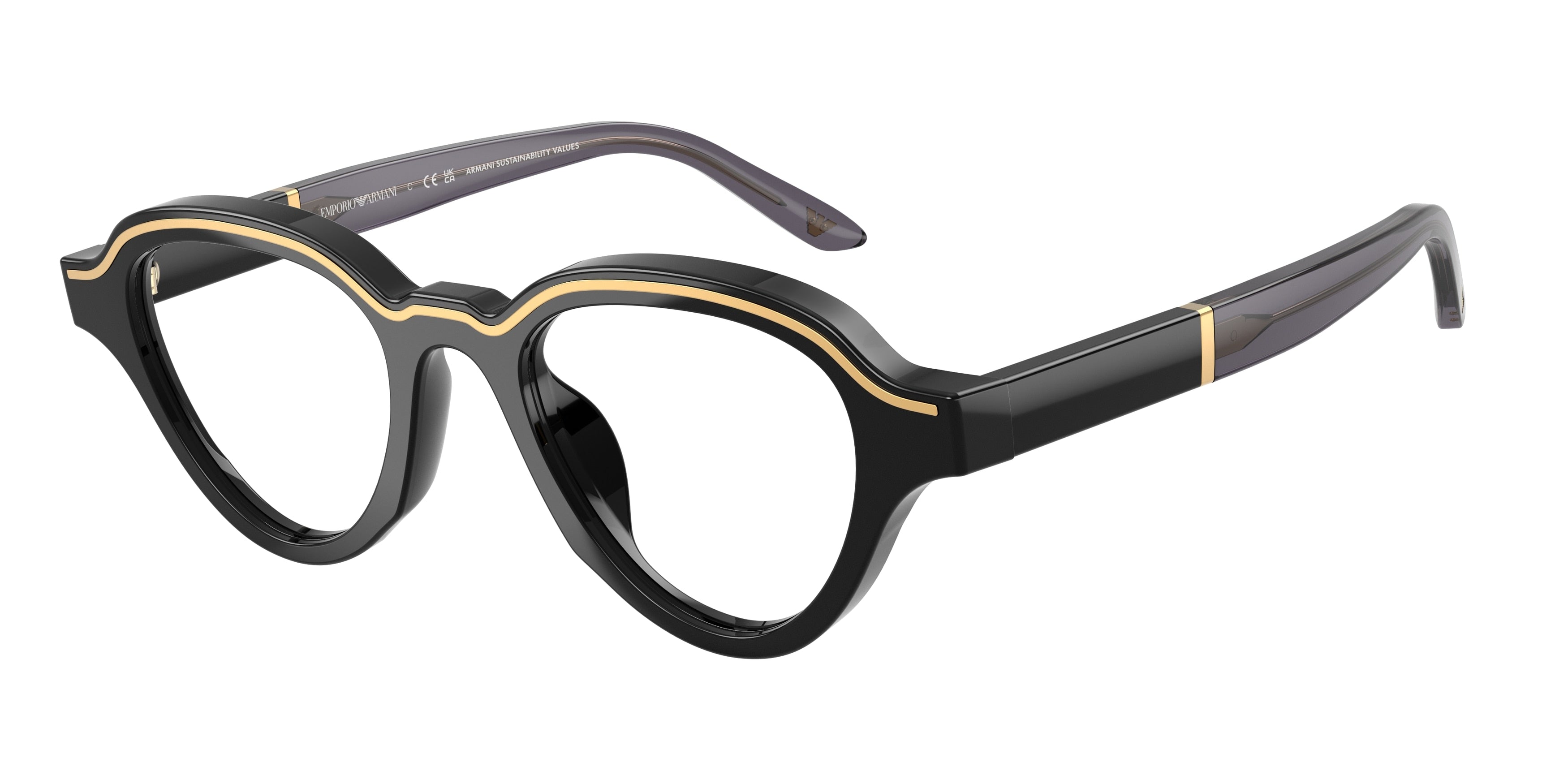 Emporio Armani EA4264U Irregular Sunglasses for Men — Free Shipping - 47-145-20 / 50171W-Crystal/Cola/Lime