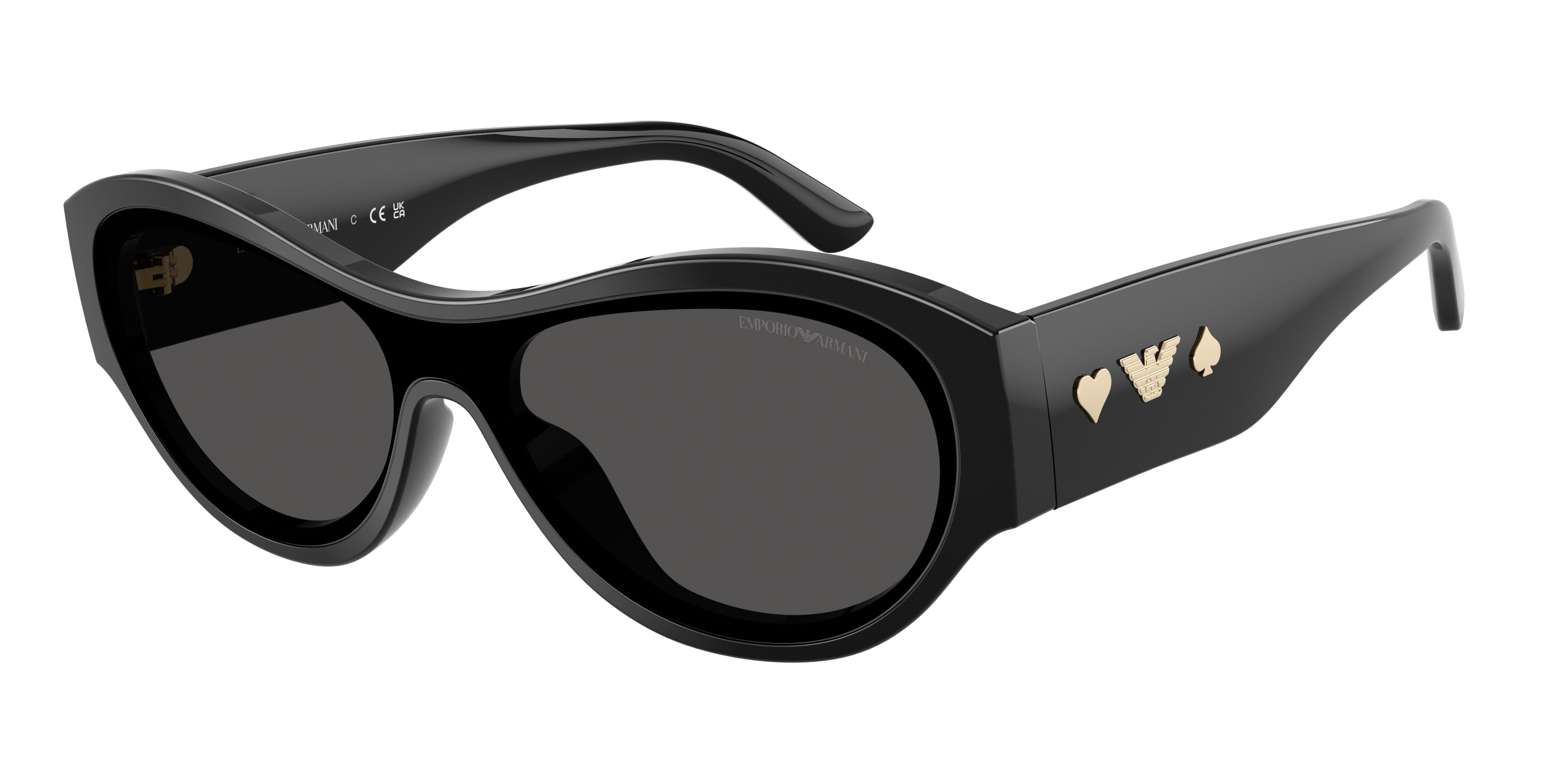 Emporio Armani EA4265U Irregular Sunglasses for Women — Free Shipping - 134-140-136 / 501787-Crystal/Cola/Lime