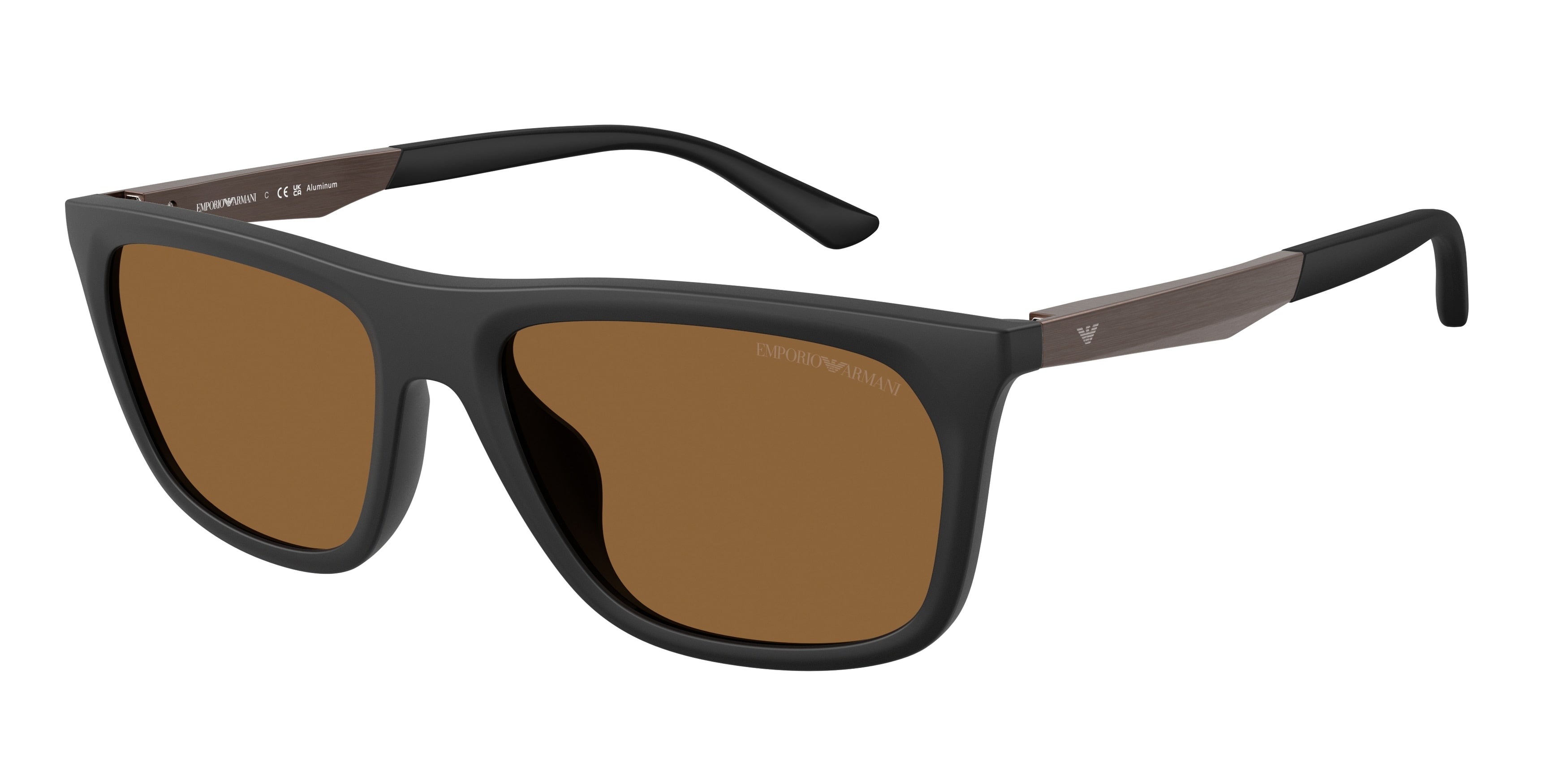 Emporio Armani EA4272U Pillow Sunglasses  637573-Matte Black 57-145-18 - Color Map Black