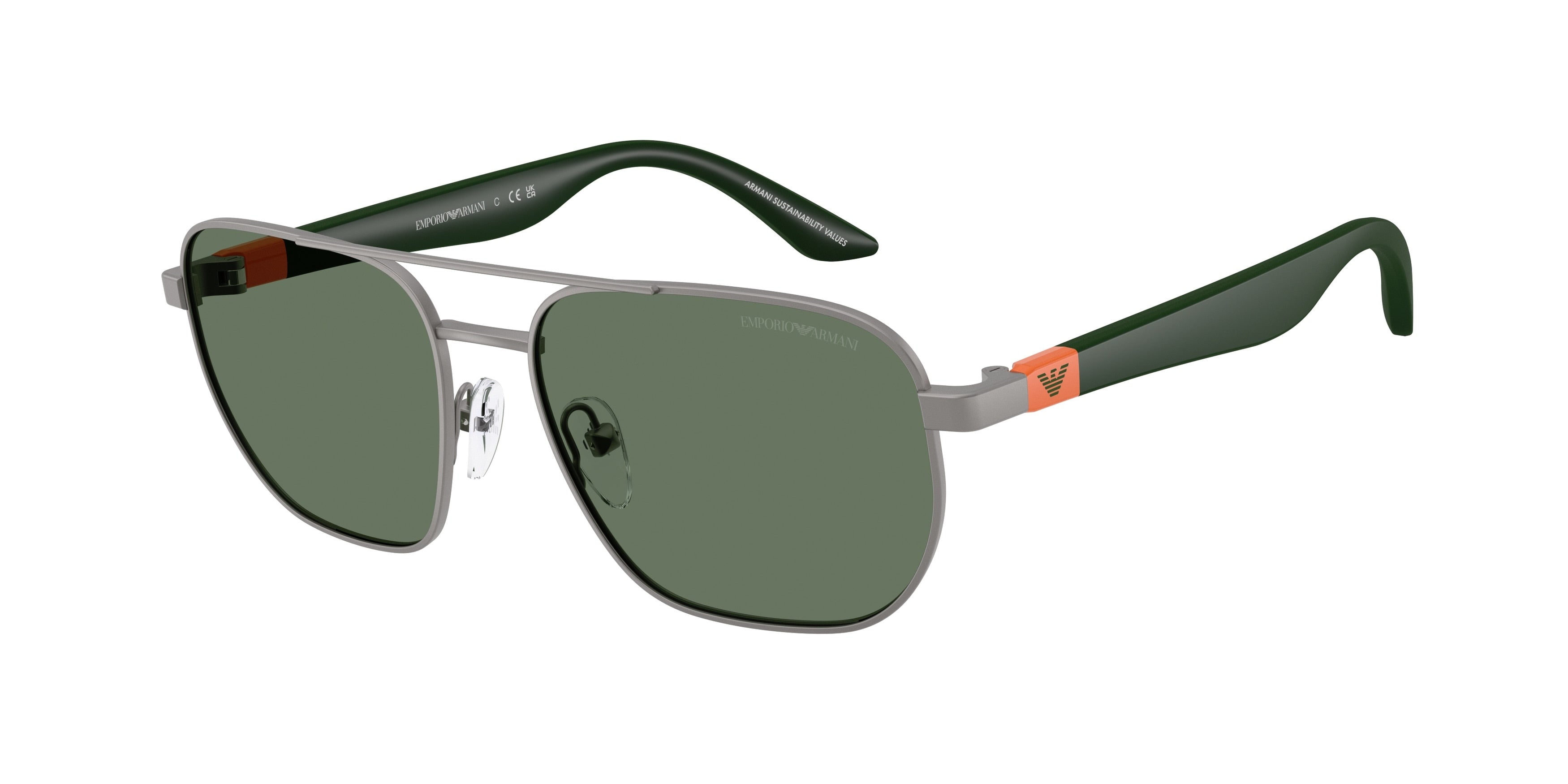 Emporio Armani Kids EK2003 Square Sunglasses  300371-Matte Gunmetal 51-130-15 - Color Map Grey