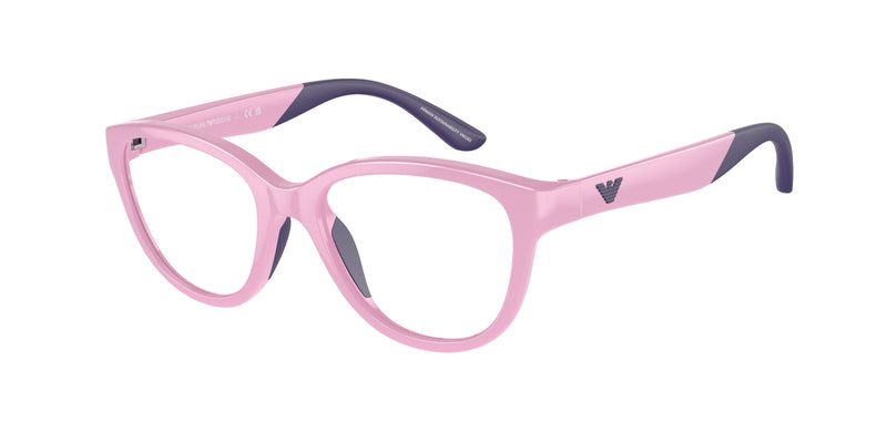 Emporio Armani Kids EK3002 Cat Eye Eyeglasses  6016-Shiny Lilac 45-125-16 - Color Map Violet