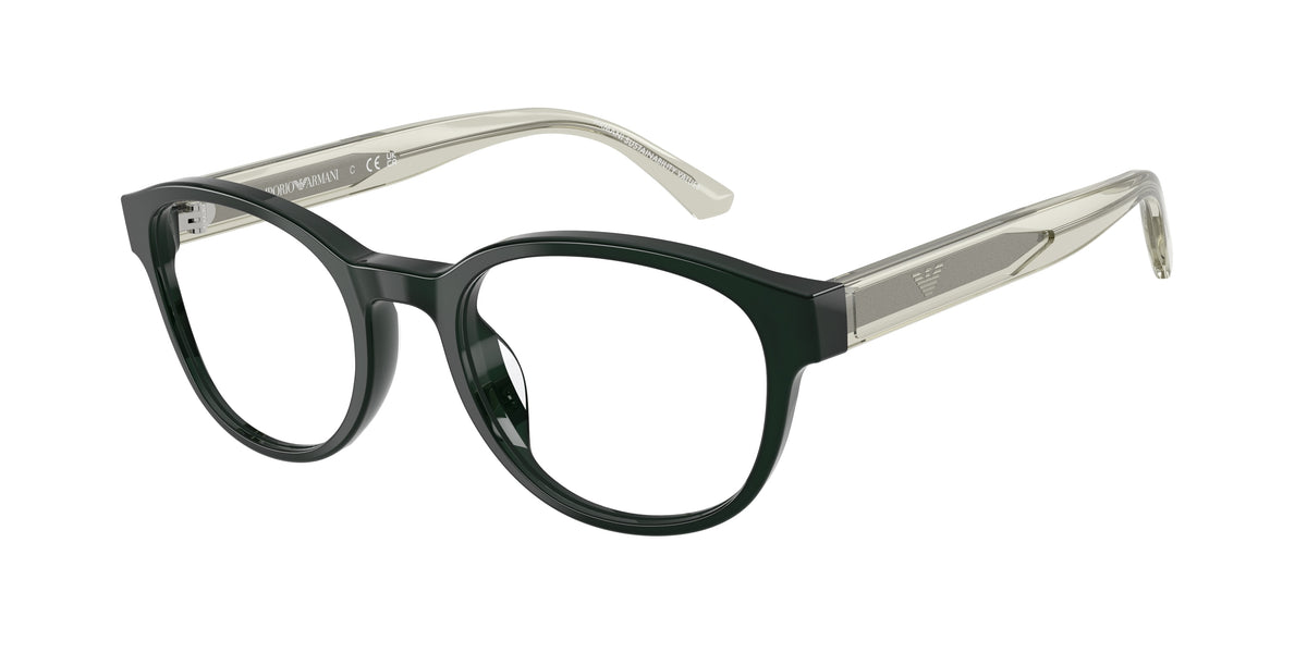Emporio Armani Kids EK3012U Phantos Eyeglasses  6381-Shiny Green 49-130-19 - Color Map Green